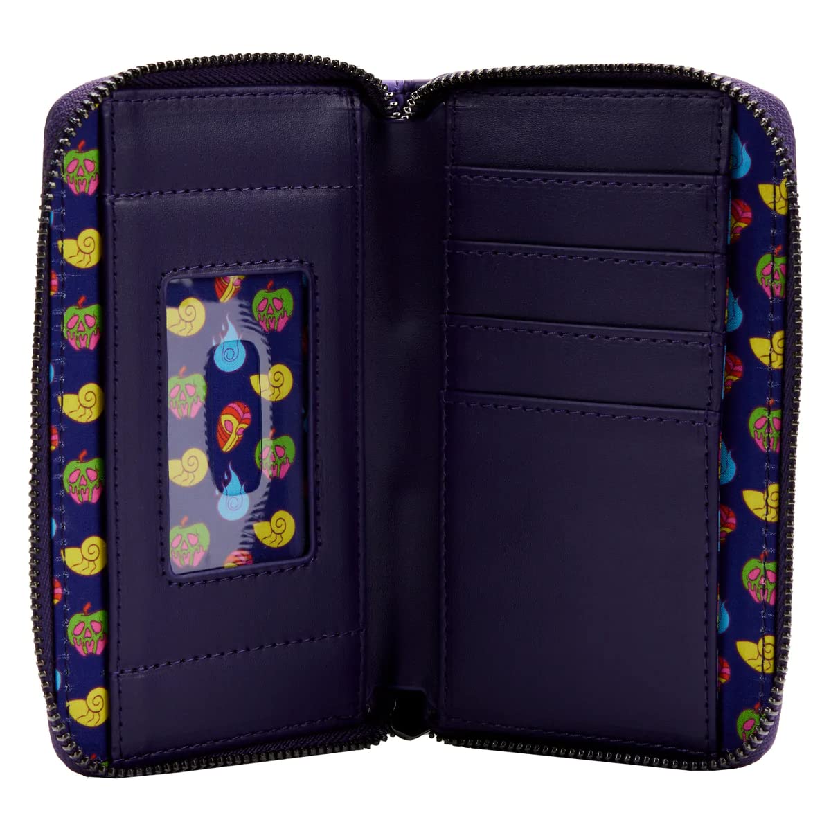 Loungefly Disney Villains in the Dark Zip Around Wallet