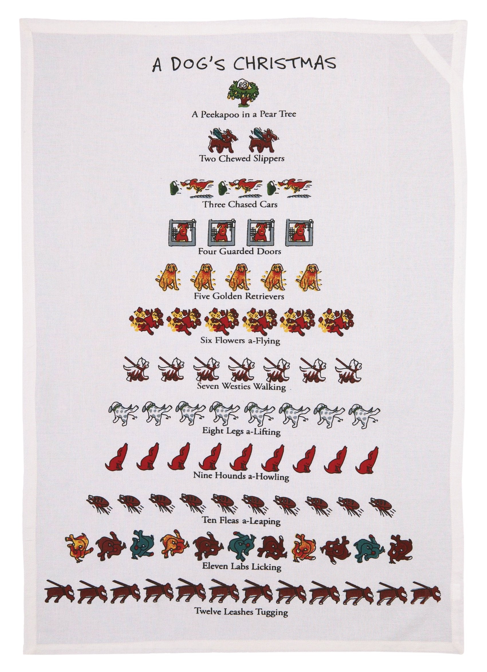 A Dog's Christmas Kitchen Towel