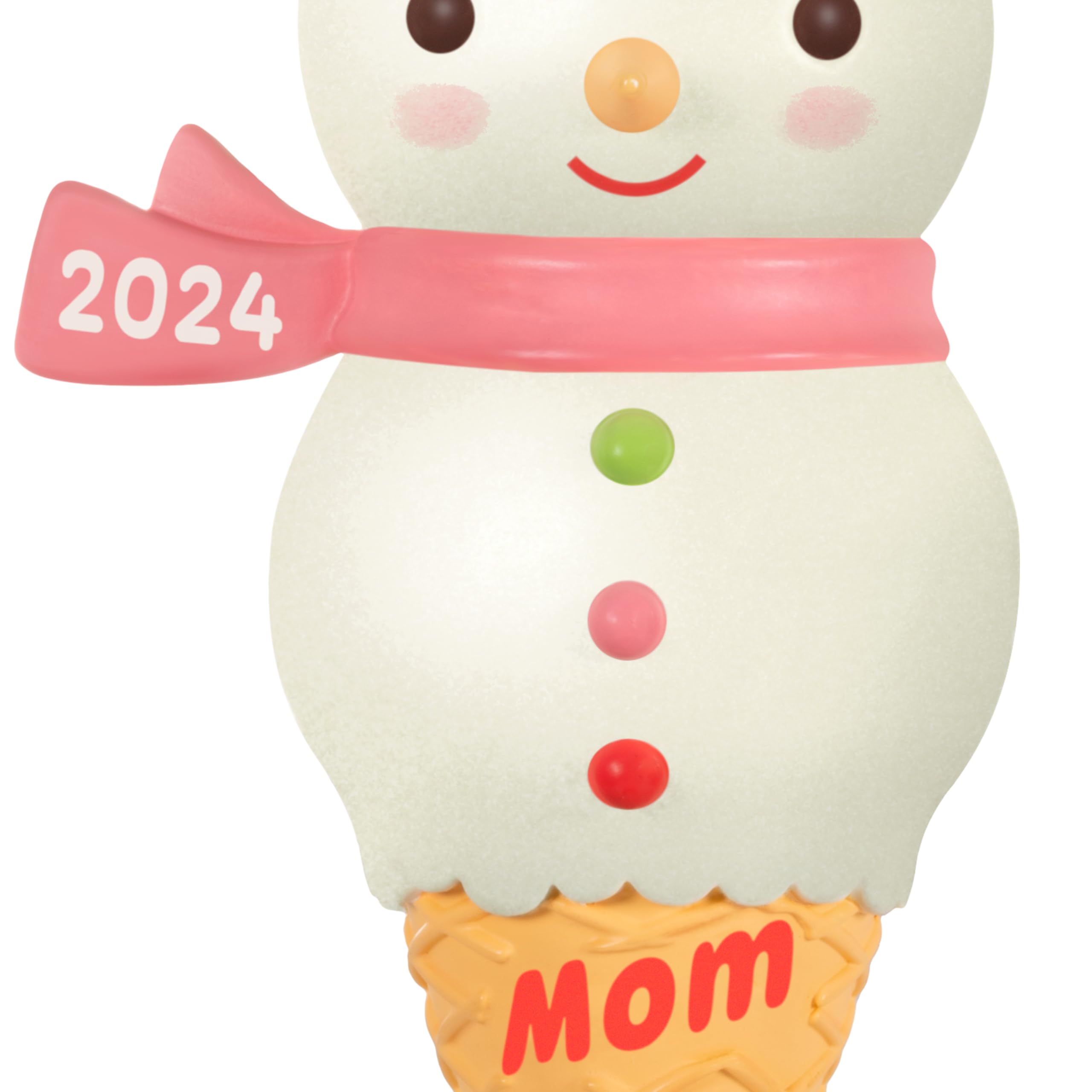 Hallmark Keepsake Christmas Ornament 2024, Mom Snowman Ice Cream Cone 2024, Gifts for Moms