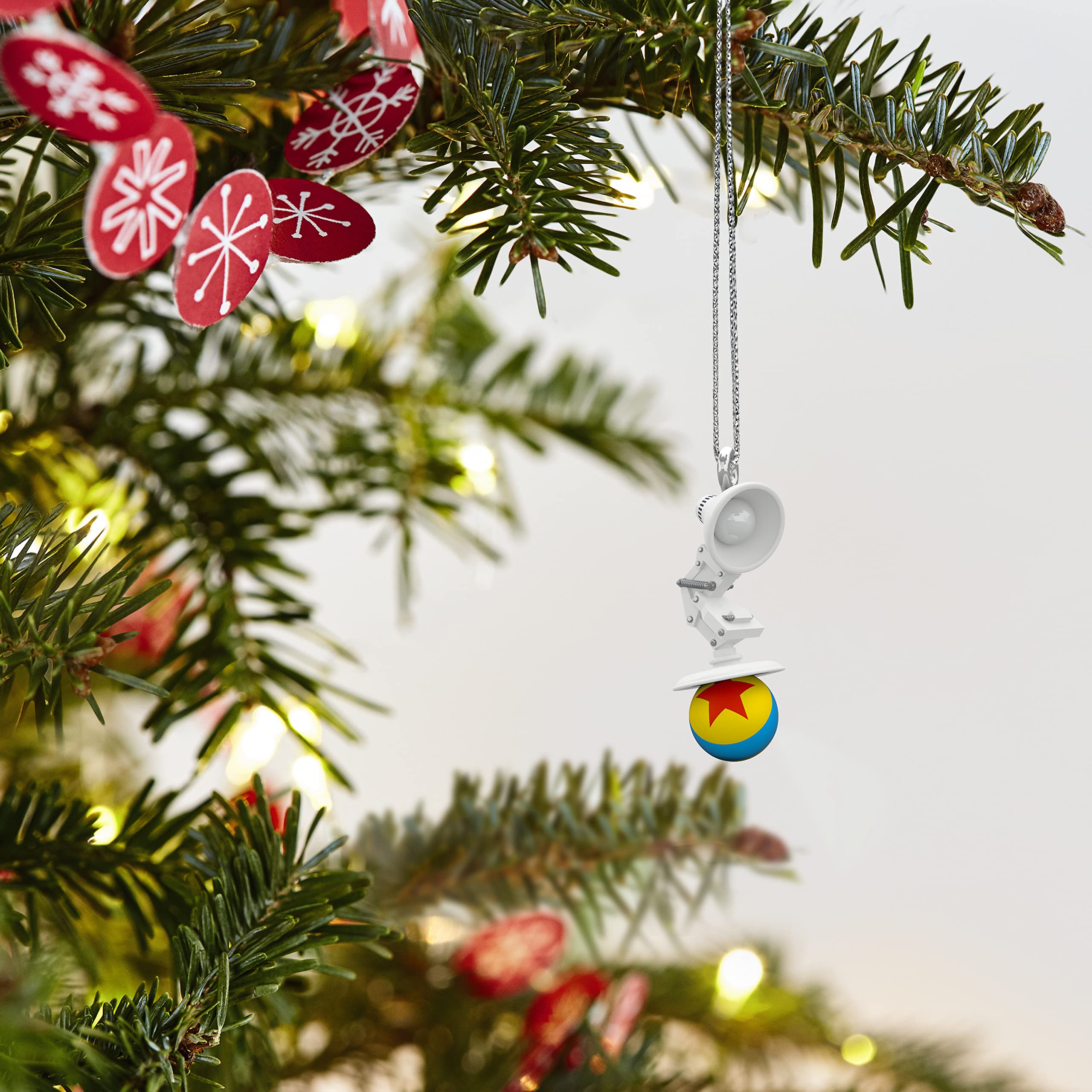 Hallmark Keepsake 0.8" Miniature Christmas Ornament 2022, Disney/Pixar Pixar Lamp and Ball, Mini