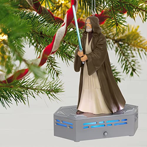 Hallmark Keepsake Christmas Ornament 2022, Star Wars: A New Hope Collection Obi-Wan Kenobi, Light and Sound
