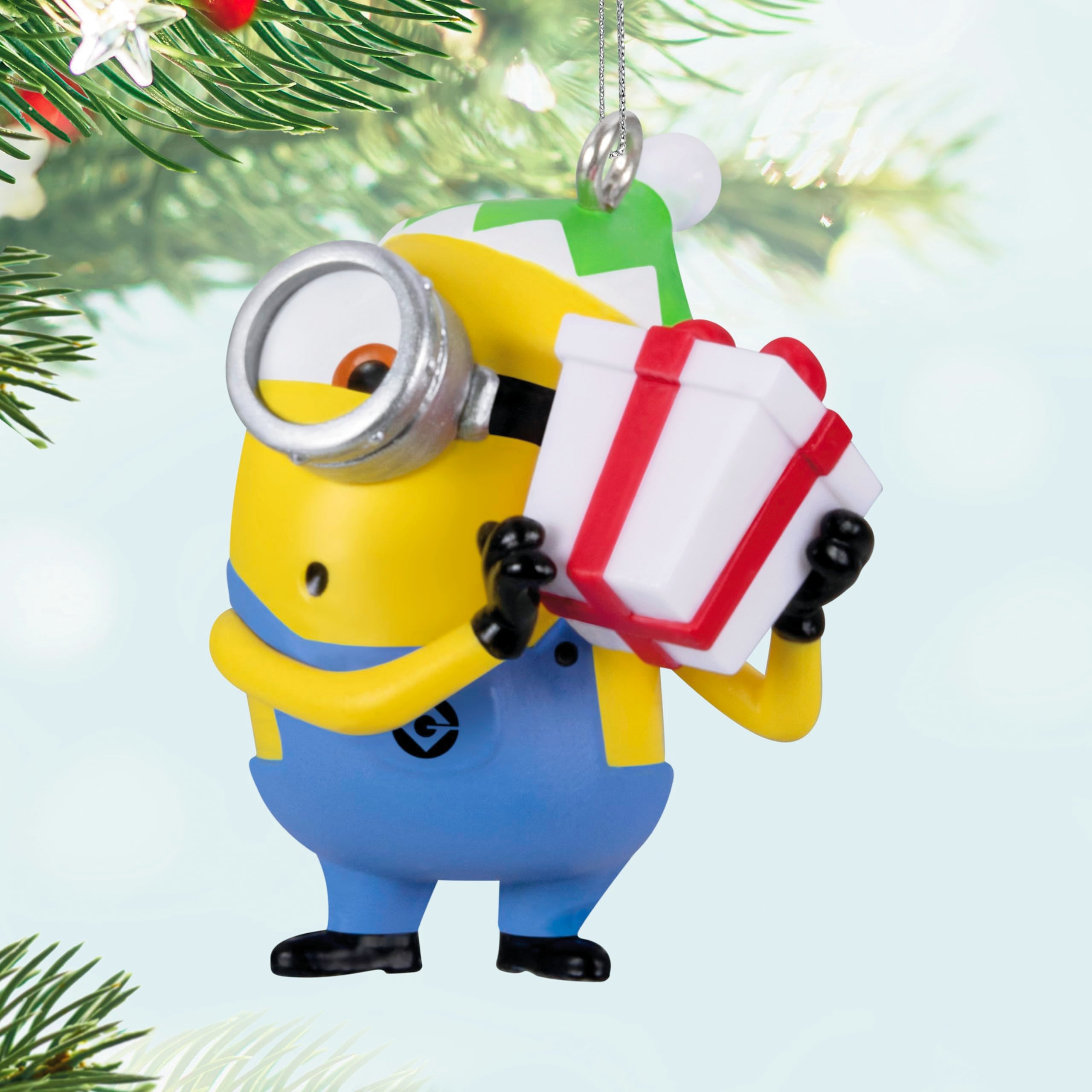 Hallmark Keepsake 1" Mini Christmas Ornament 2024, Minions Just a Little Shake, Movie Gifts