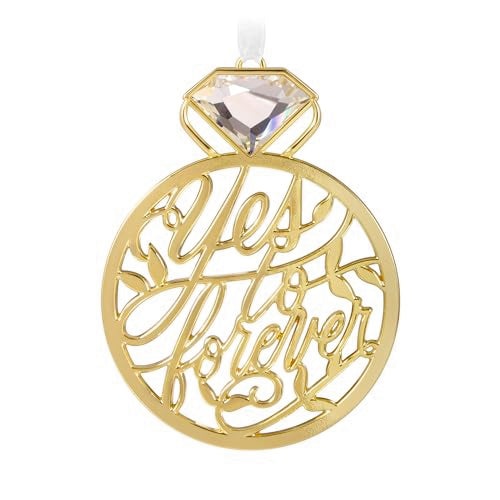Hallmark Keepsake Christmas Ornament 2024, Our Engagement, Metal, Gift for Couple