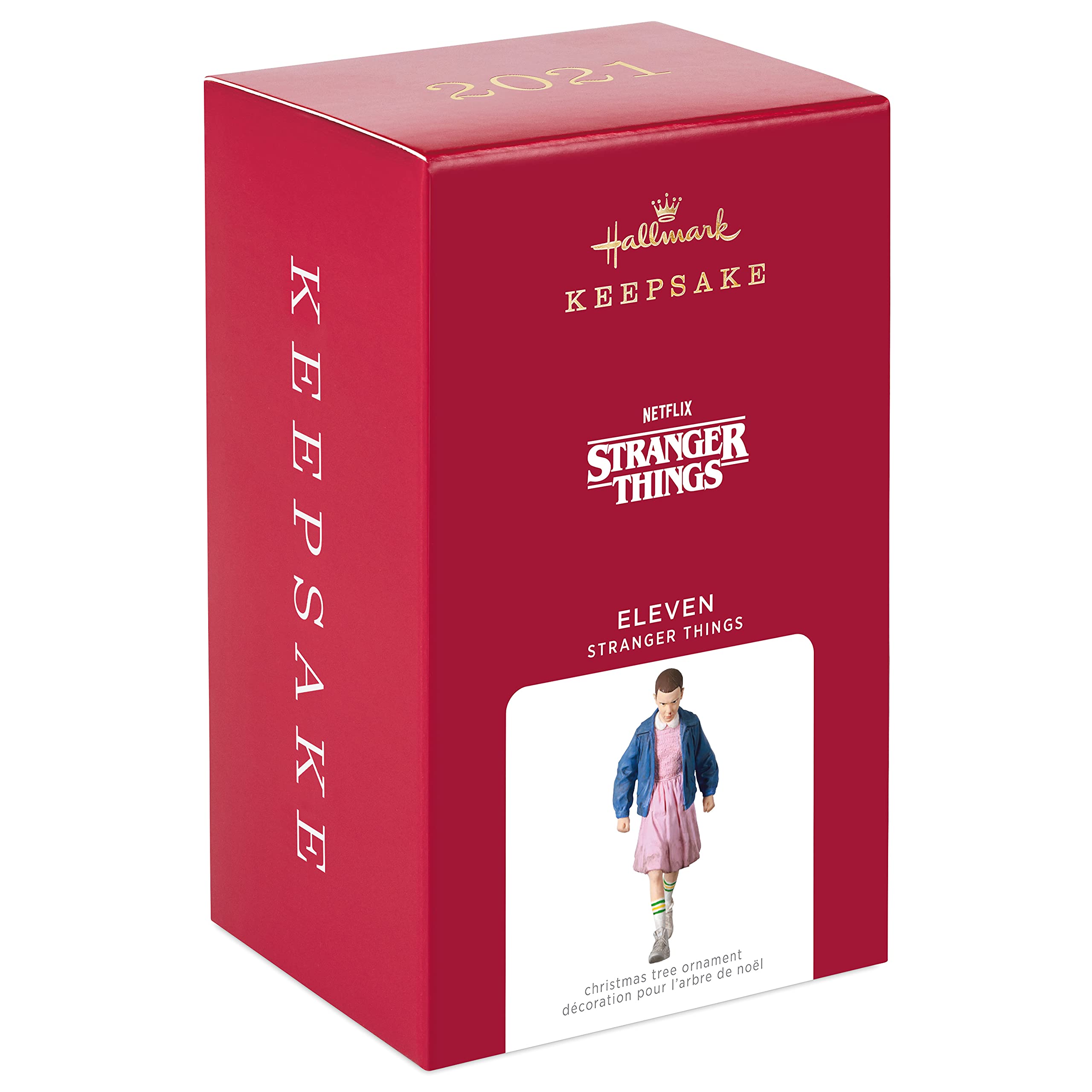 Hallmark Netflix Stranger Things Eleven Plastic Figurine Ornament, 4.25"