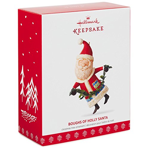 Hallmark 1595QGO1725 Santa Christmas with Music Keepsake Christmas Ornaments