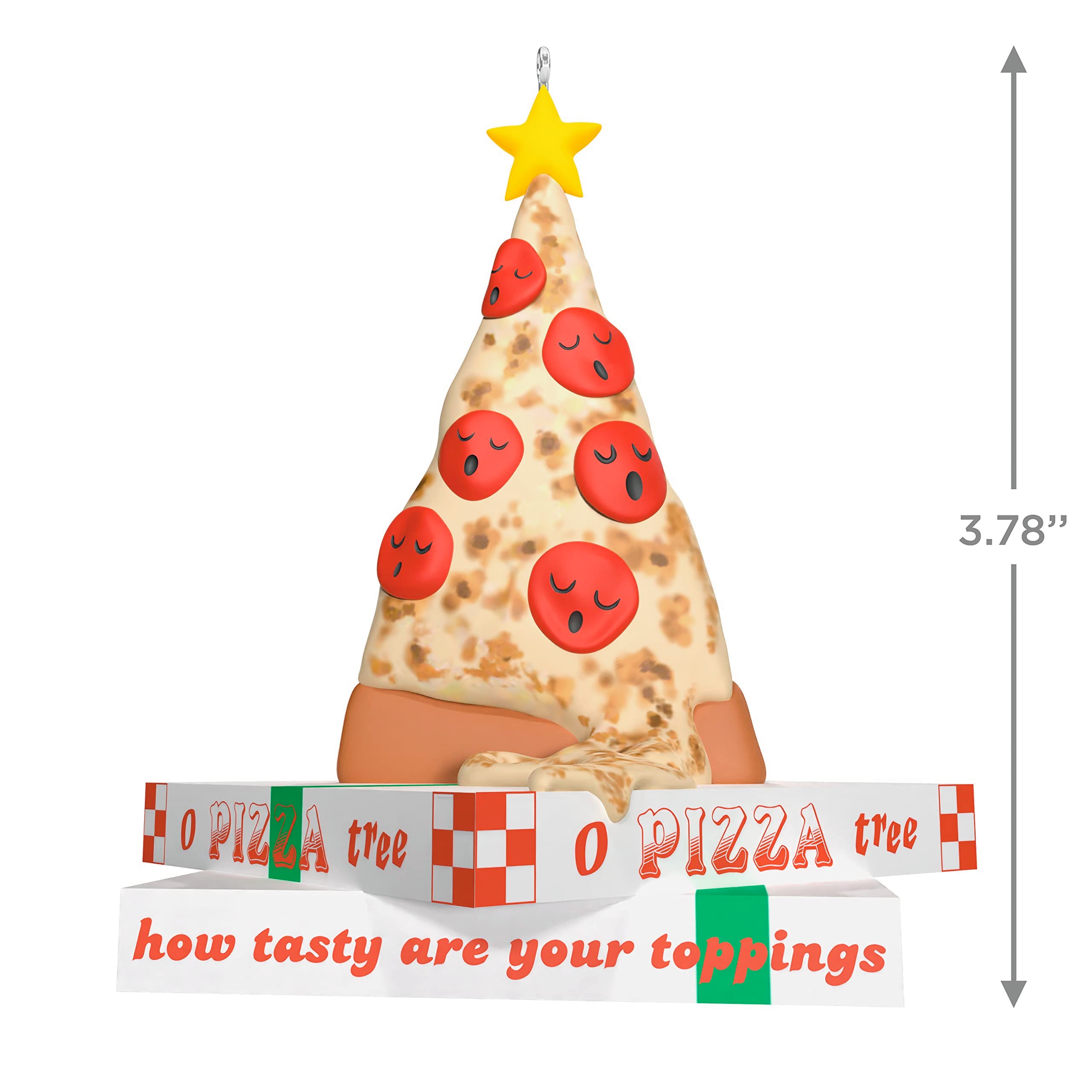 Hallmark Keepsake Christmas Ornament 2023, "O Pizza Tree," Funny Ornament, Food Gifts
