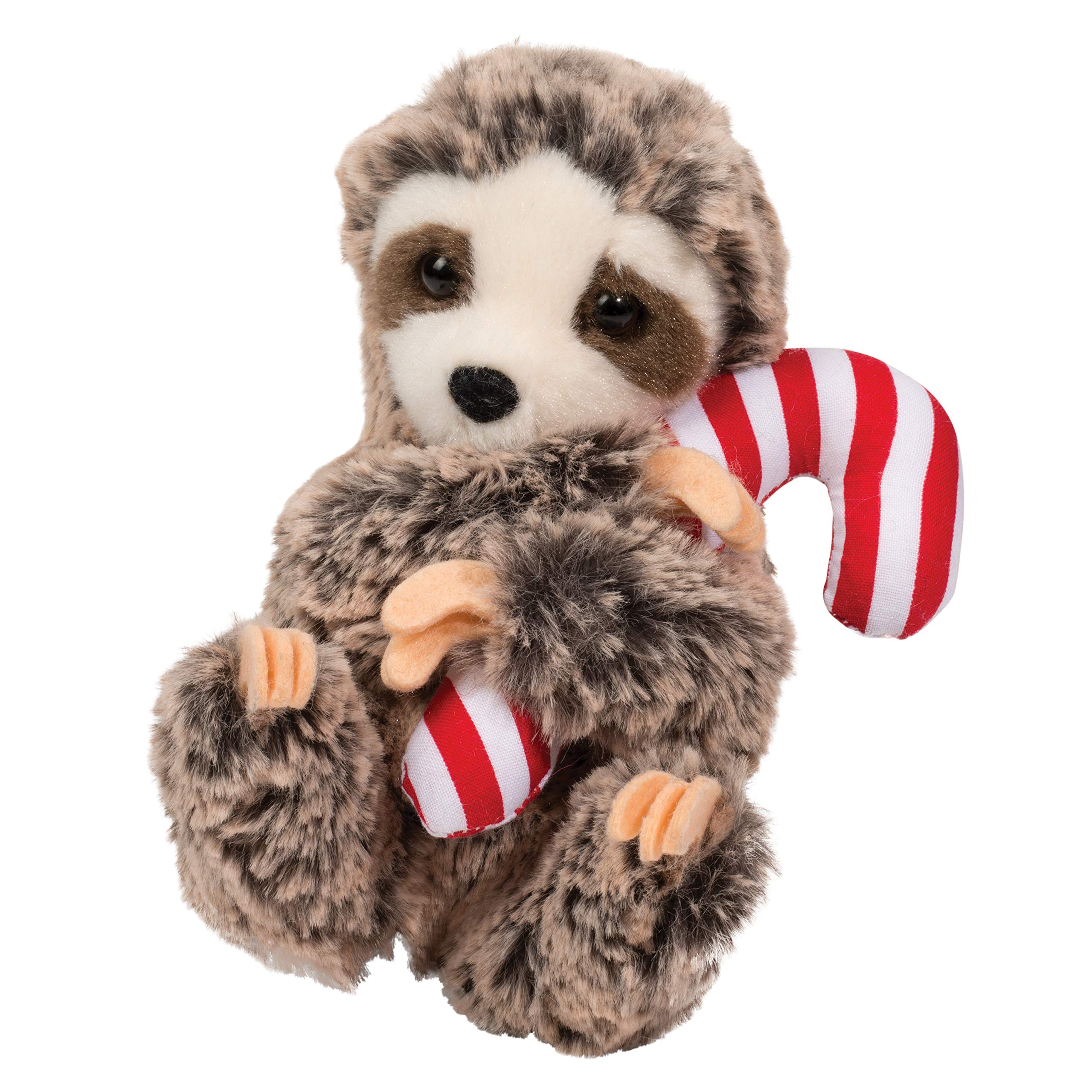 Douglas Slowpoke Sloth with Candy Cane Plush Stuffed Animal