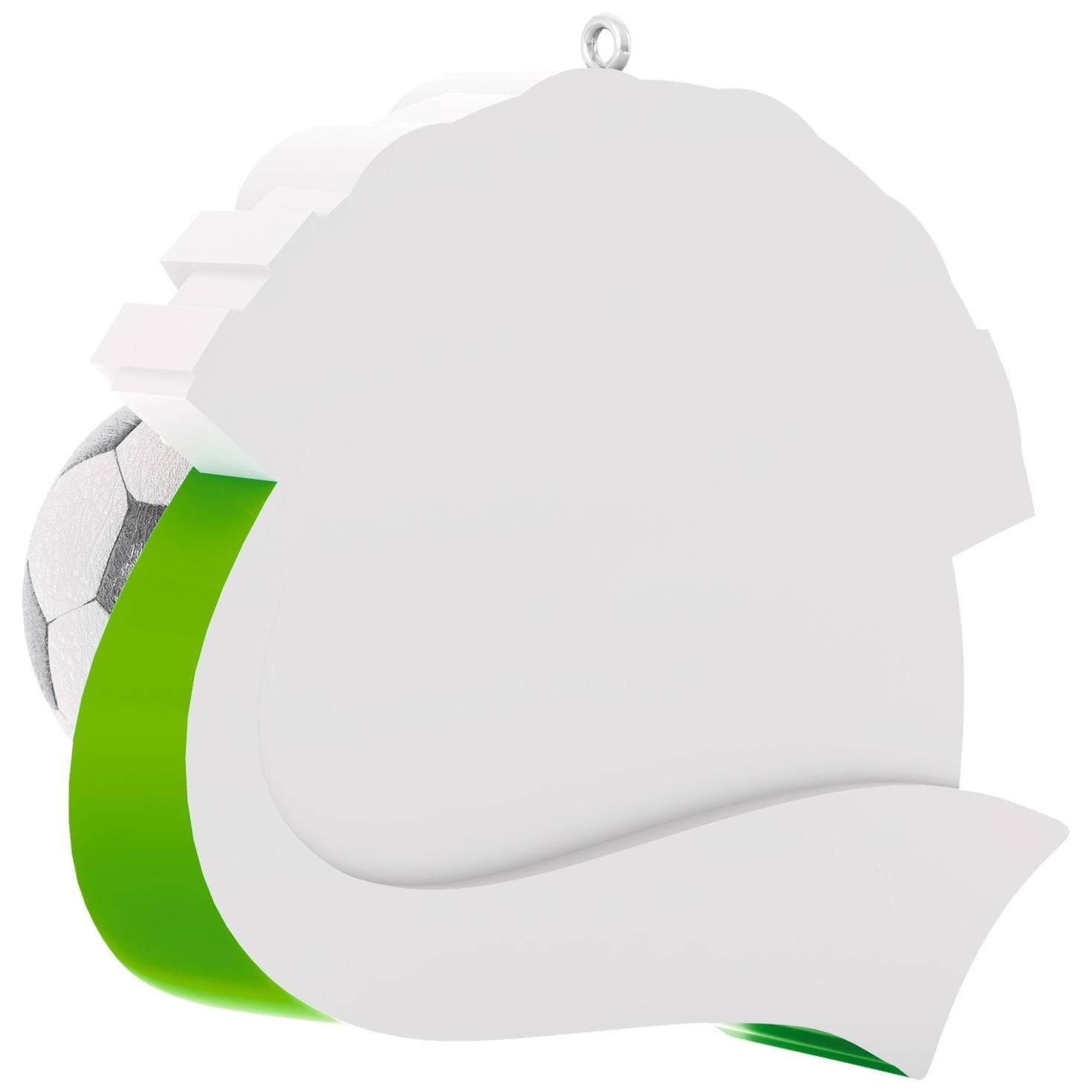 Hallmark Keepsake 2017 Soccer Star Personalization Dated Christmas Ornament