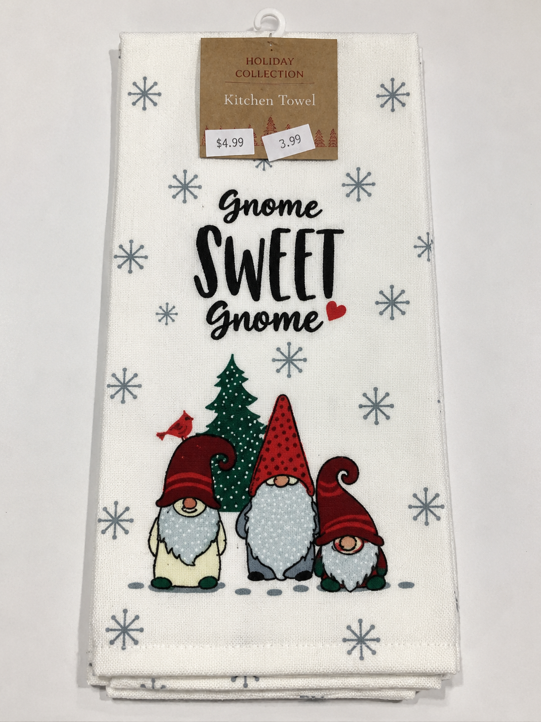 "Gnome Sweet Gnome" Nidico Christmas Kitchen Towel