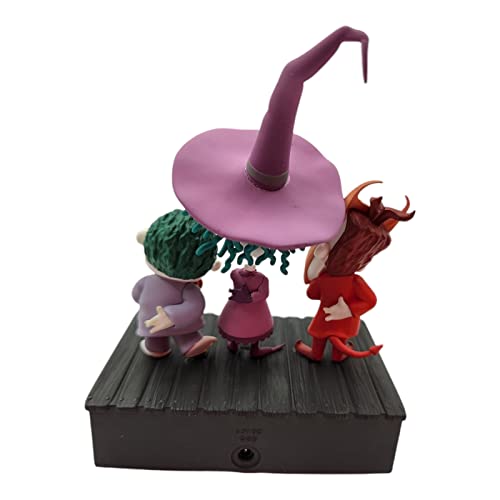 Hallmark Keepsake Plastic Christmas Ornament 2021, Disney Tim Burton's The Nightmare Before Christmas Collection Lock, Shock and Barrel, Storytellers Light and Sound
