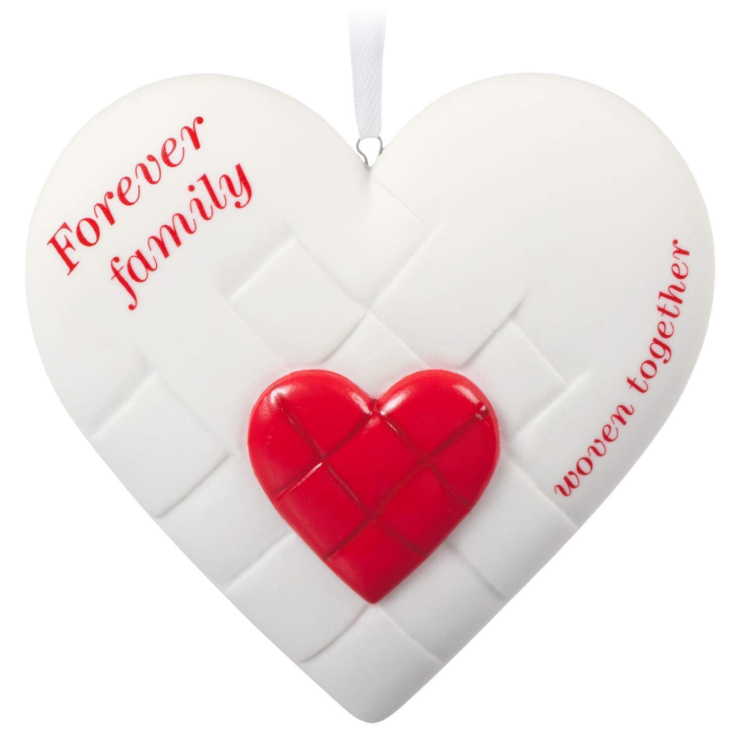 Hallmark Keepsake Christmas Ornament 2020, Close-Knit Family Heart, Porcelain