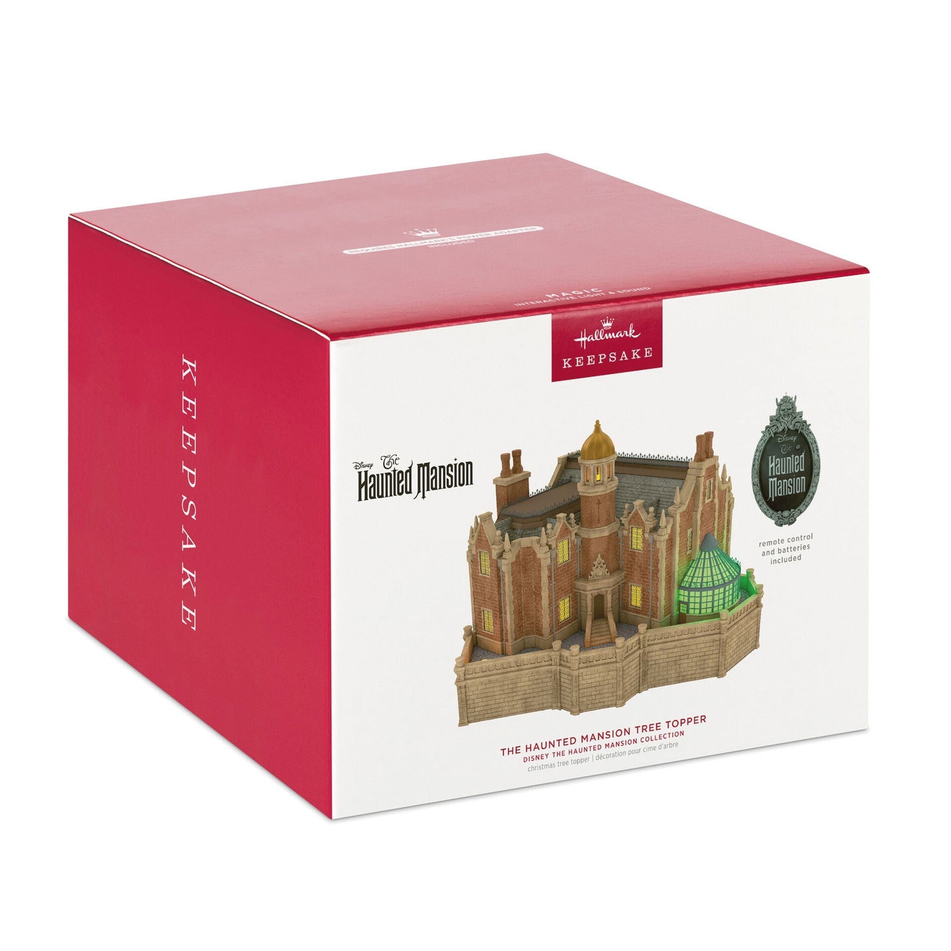 Disney The Haunted Mansion Collection Musical Christmas Tree Topper With Light