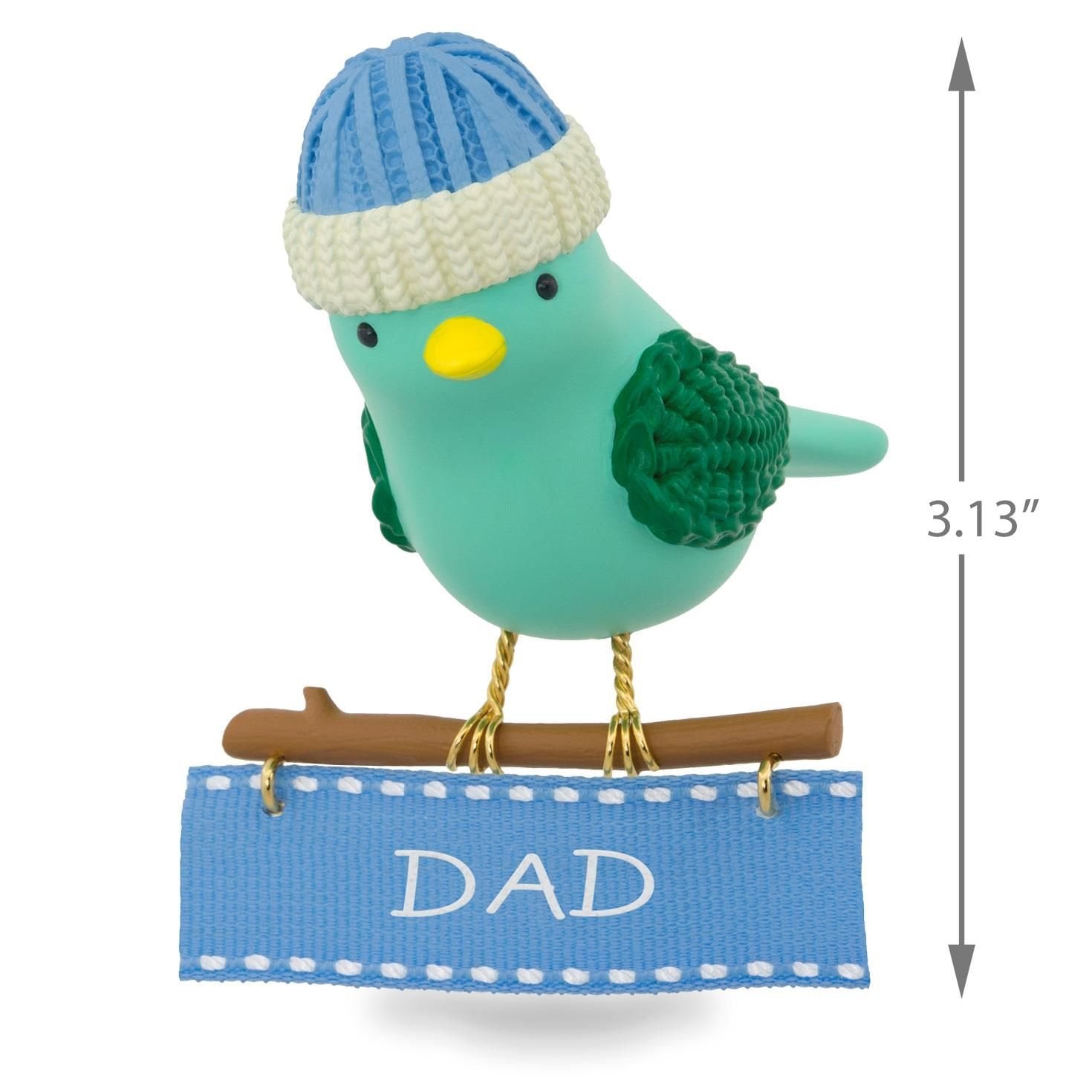 Hallmark Keepsake 2017 Winter Bird Dad Christmas Ornament