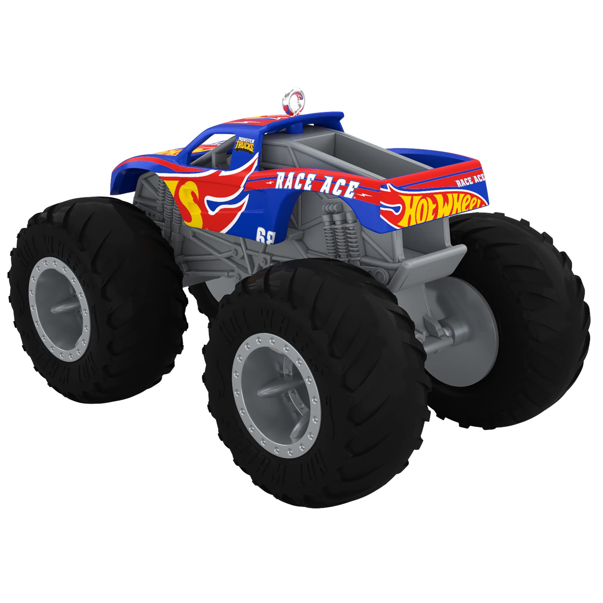 Hallmark Keepsake Hot Wheels Monster Truck™ Race Ace™ Plastic Christmas Ornament