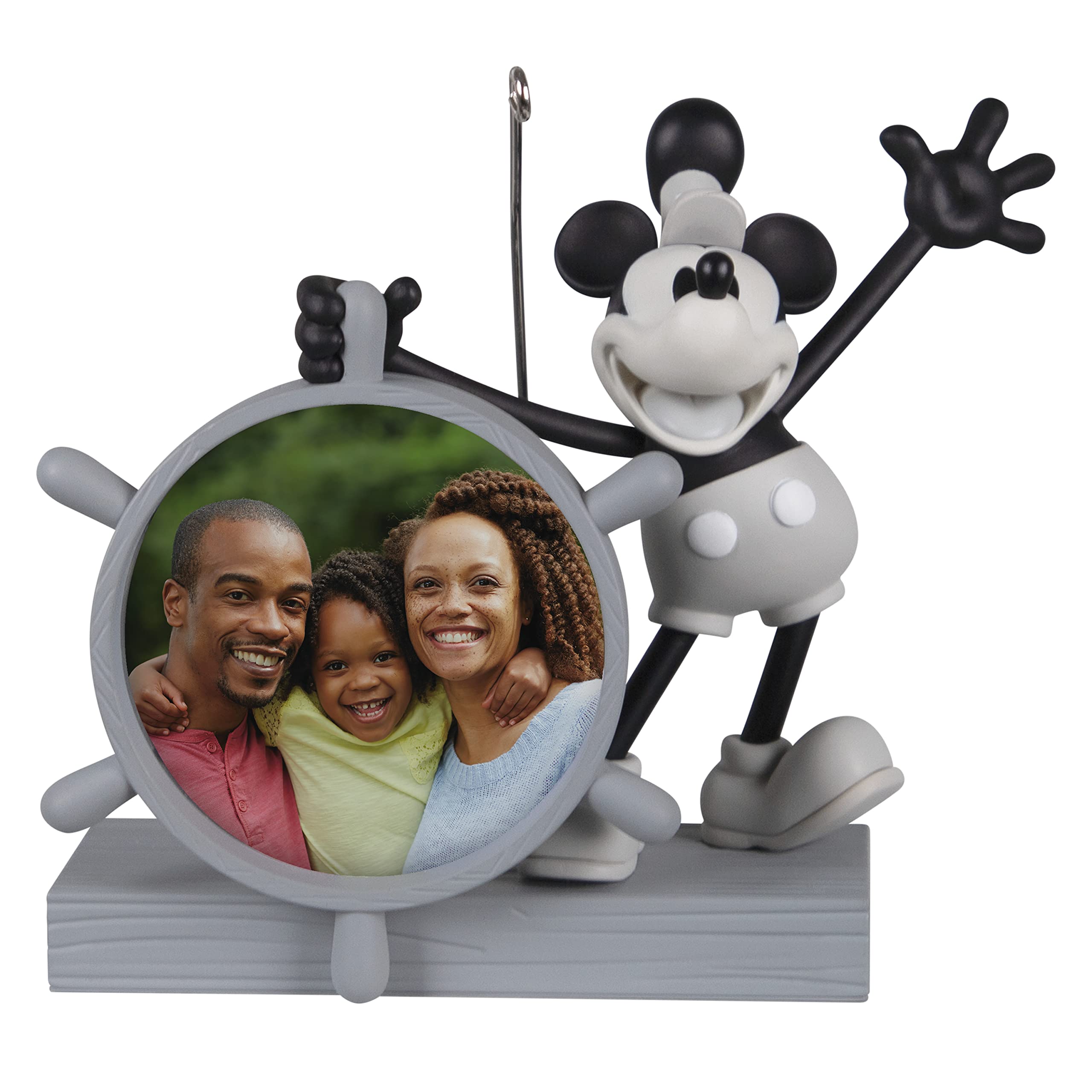 Hallmark Keepsake Plastic Christmas Ornament 2022, Disney Mickey Mouse Ahoy, There! Steamboat Willie
