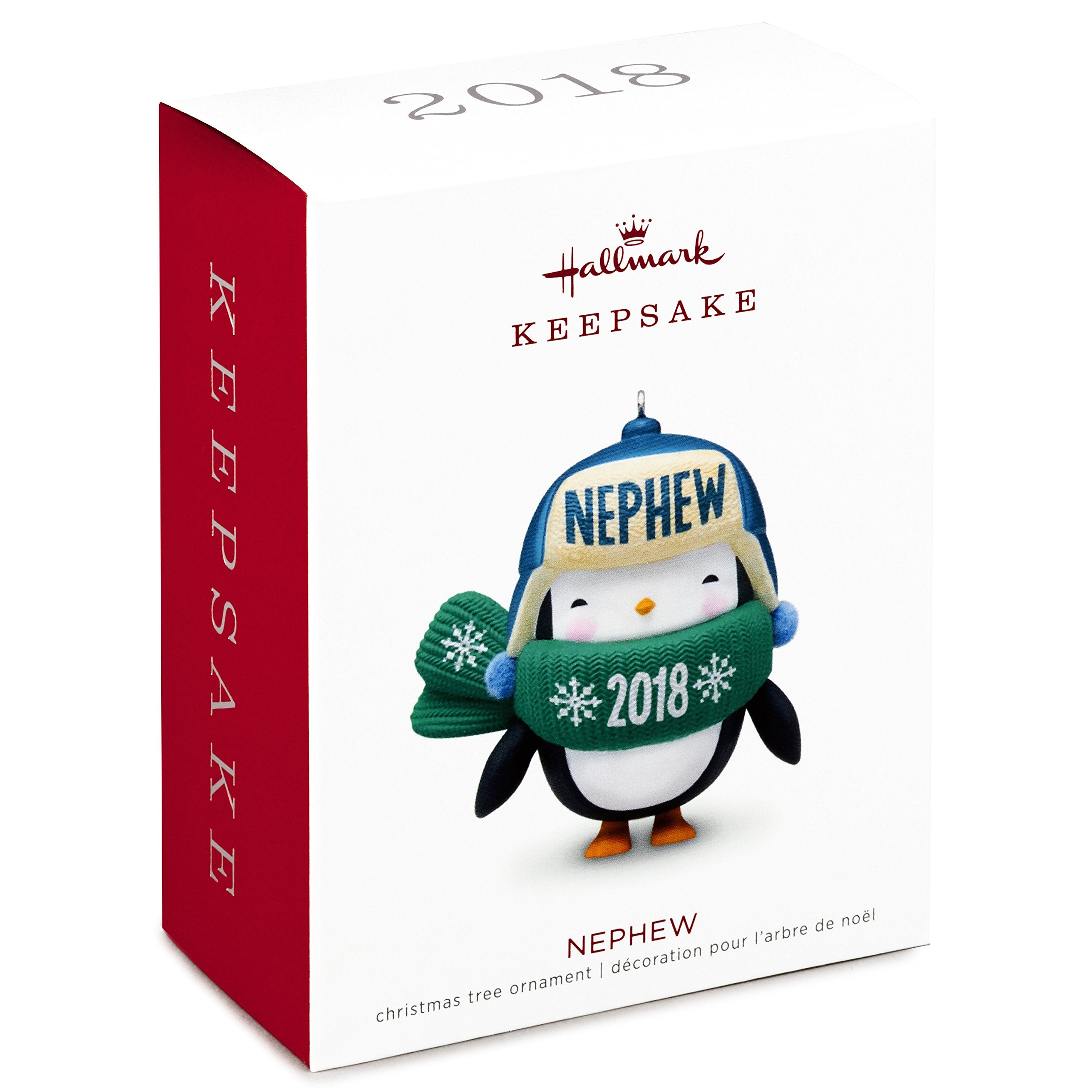 Hallmark Keepsake Christmas Ornament 2018 Year Dated, Nephew Penguin