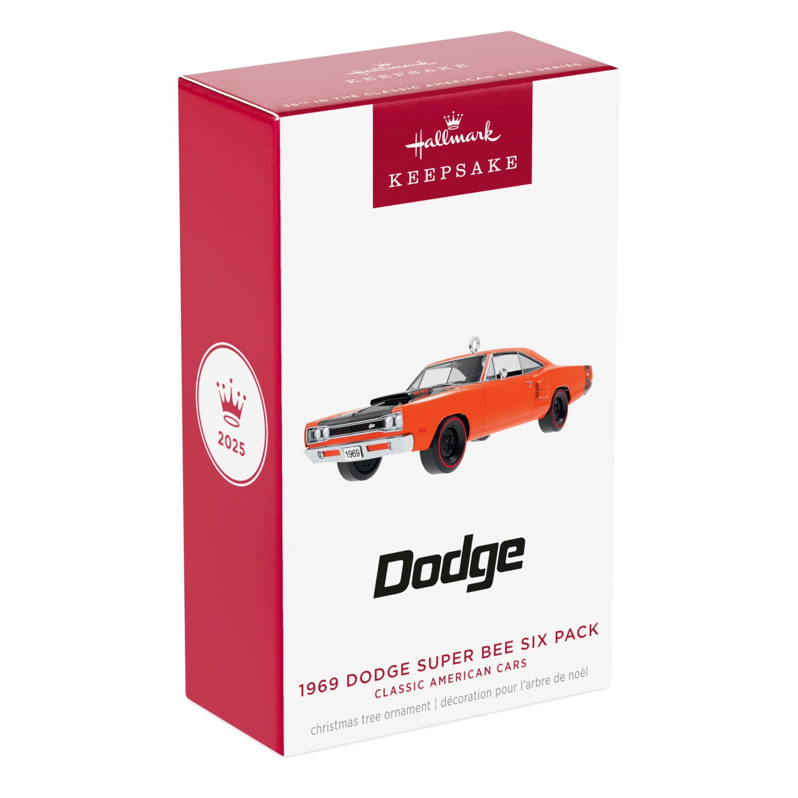 1969 Dodge Super Bee Six Pack Classic American Cars 2025 Hallmark Christmas Ornament