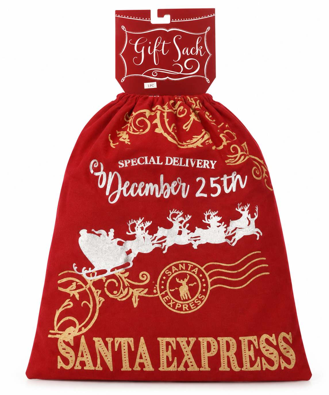 "Santa Express" Santa Special Delivery Gift Sack