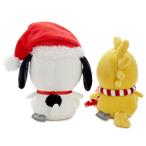 Better Together Peanuts® Holiday Snoopy and Woodstock Magnetic Plush, Set of 2