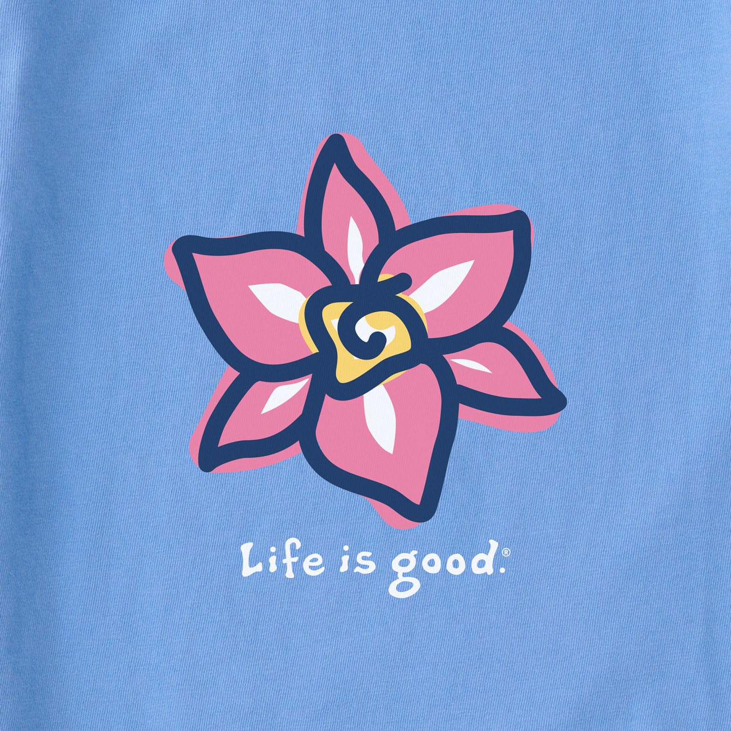 Small Life is Good Women's Blooming Orchid V Neck Short Sleeve T-Shirt