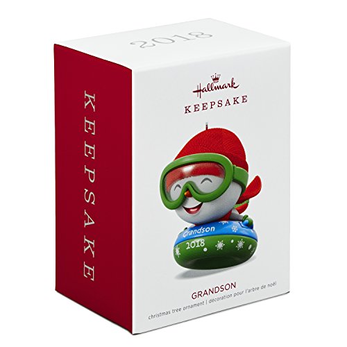 Hallmark Keepsake Christmas Ornament 2018 Year Dated, Grandson Snowman