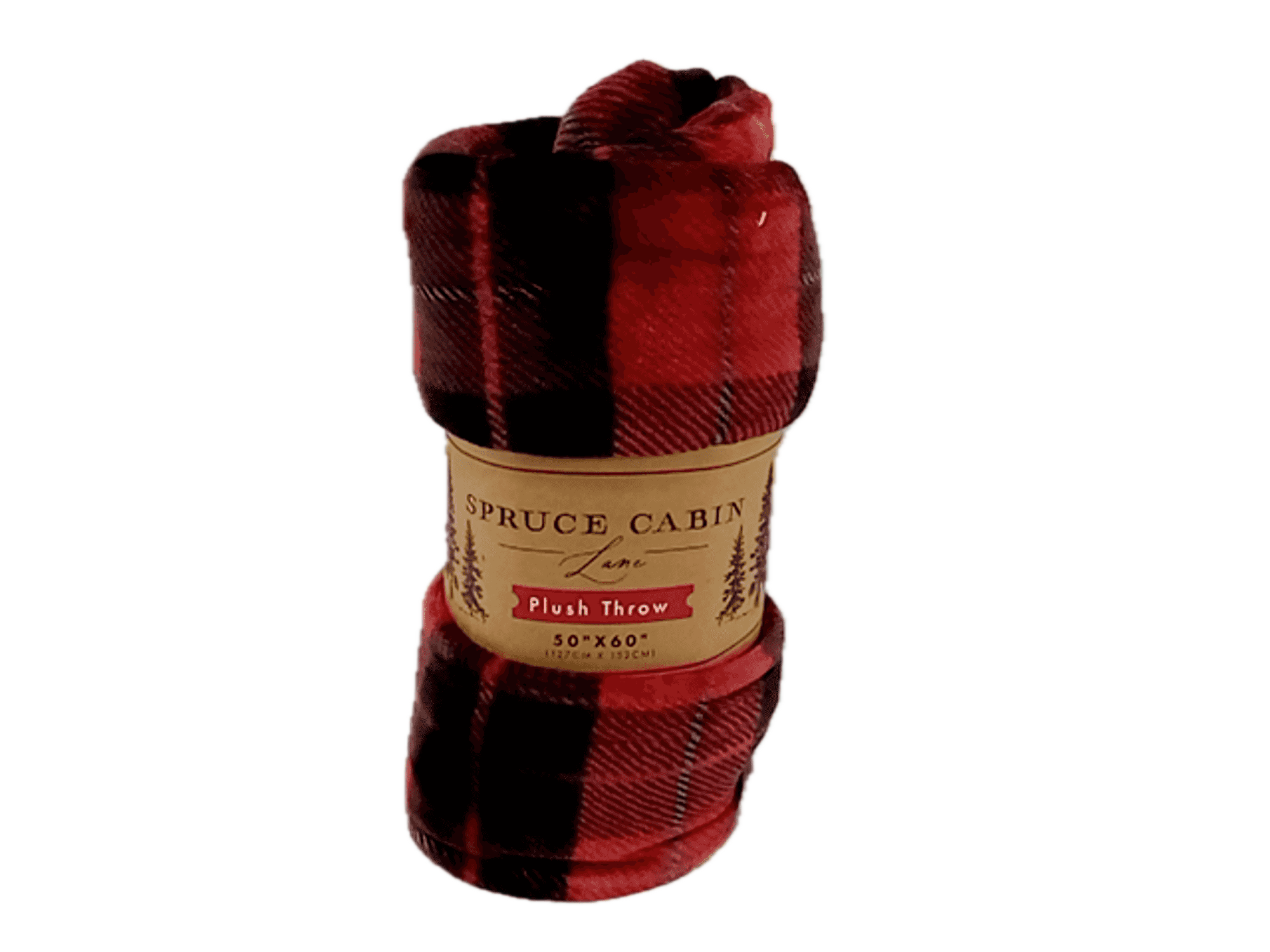 Spruce Cabin Lane Plush Throw Blanket