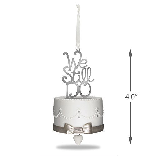 Hallmark Keepsake 2017 We Still Do Porcelain and Metal Dated Anniversary Christmas Ornament