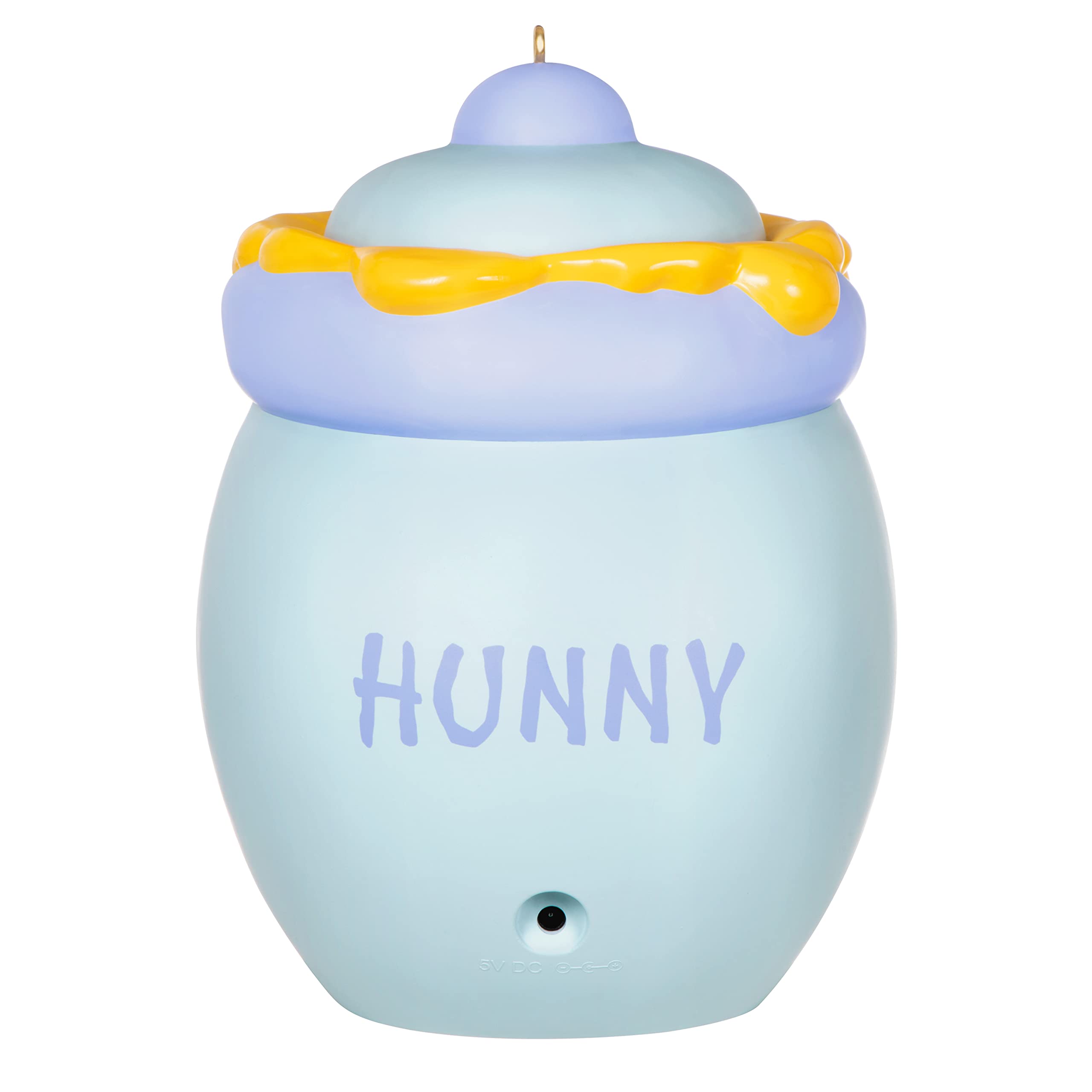 Hallmark Keepsake Plastic Christmas Ornament 2022, Disney Winnie The Pooh A Smallish Gift, Light and Motion