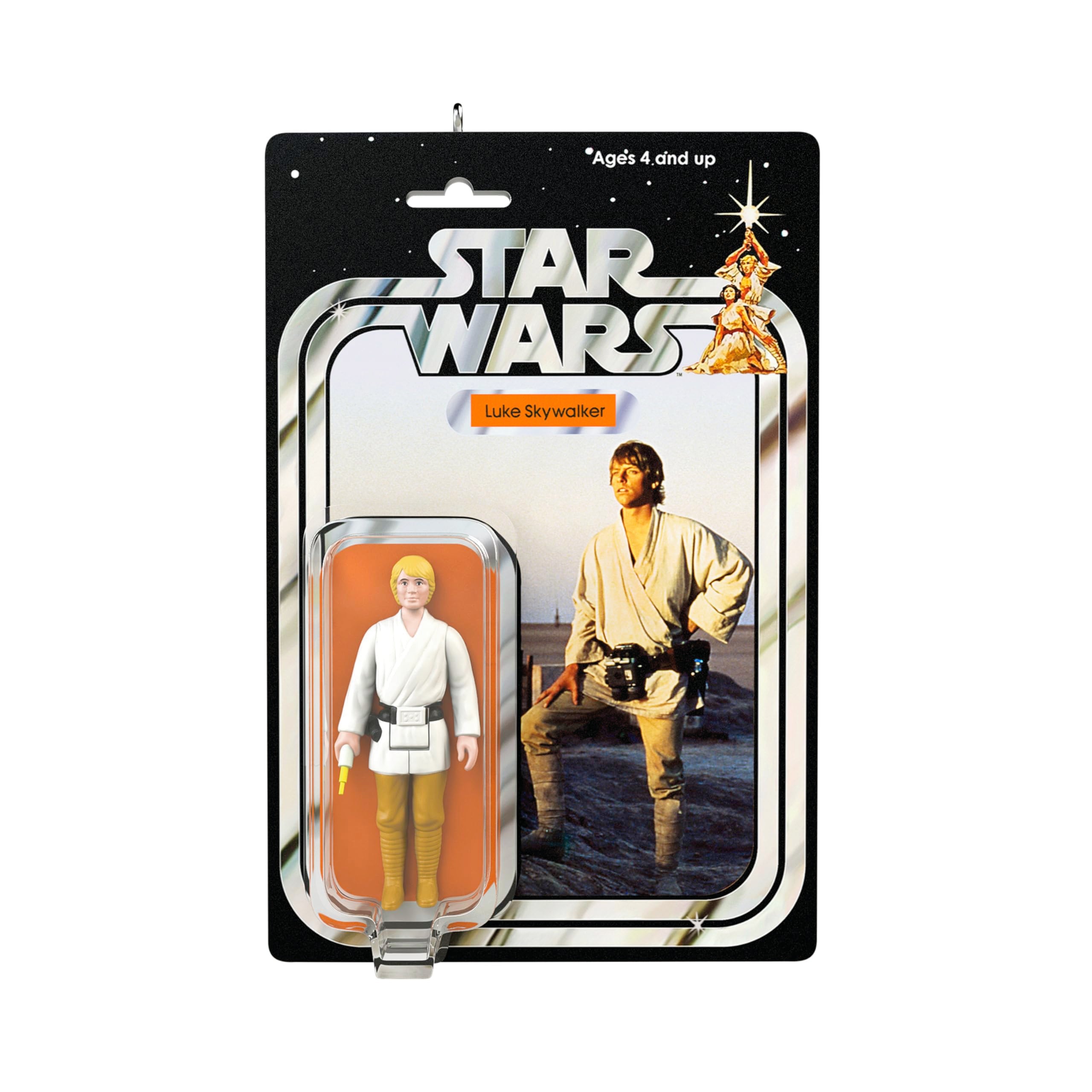 Luke Skywalker Vintage Figure Ornament, Star Wars, 2025 Hallmark Keepsake Christmas Ornament