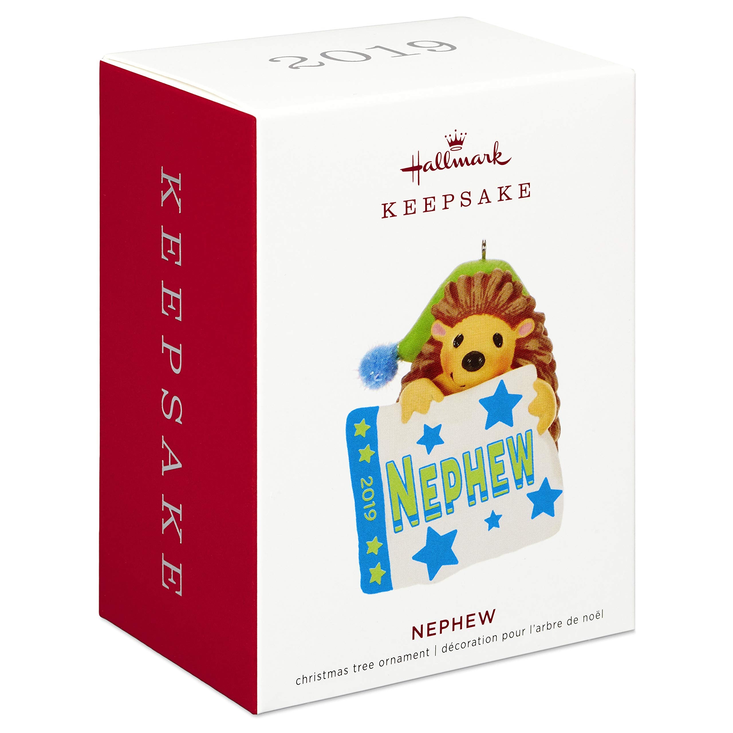 Hallmark Keepsake Christmas Ornament 2019 Year Dated, Nephew Hedgehog