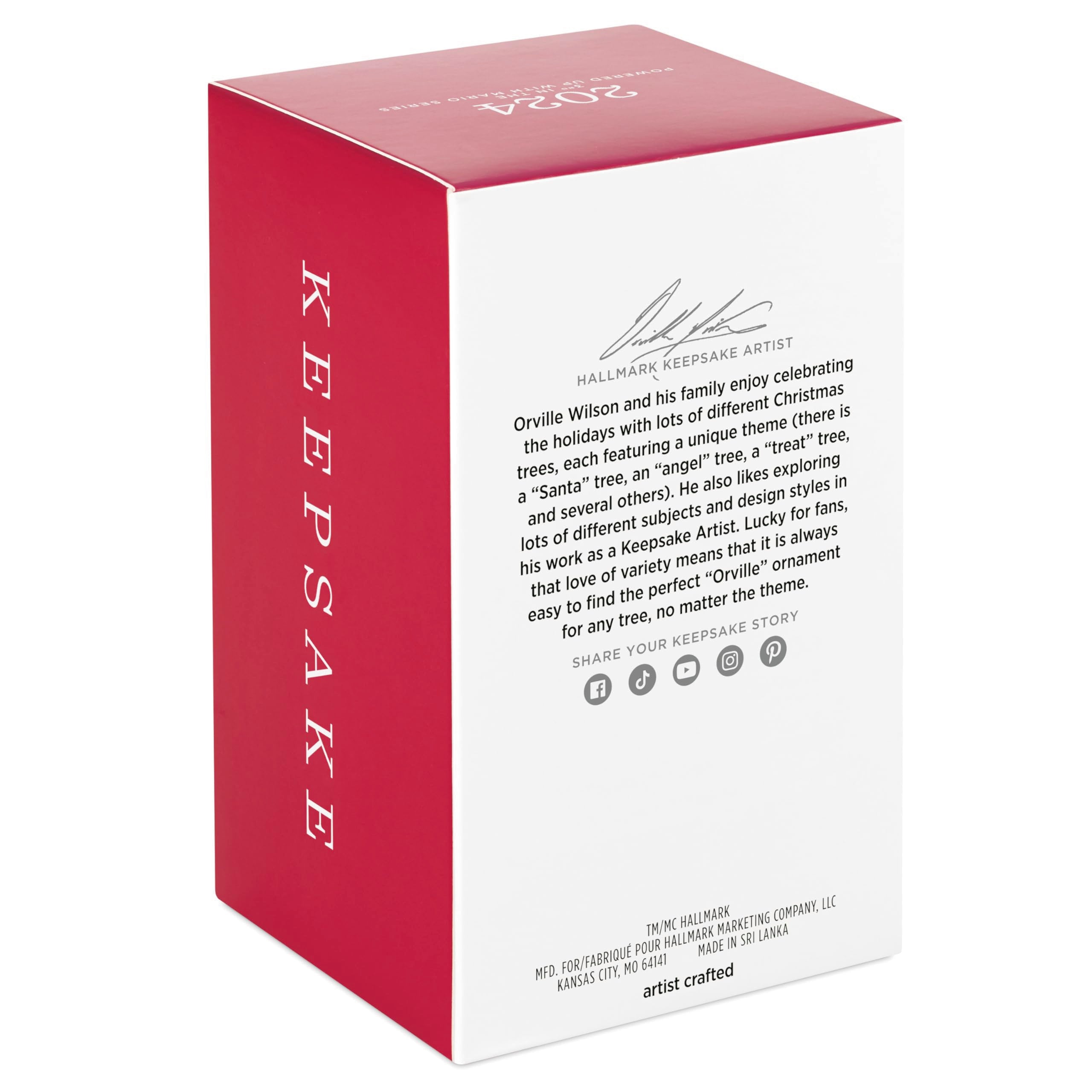 Hallmark Keepsake Christmas Ornament 2024, Nintendo Super Mario Powered Up With Mario Propeller Mario, Gifts for Gamers