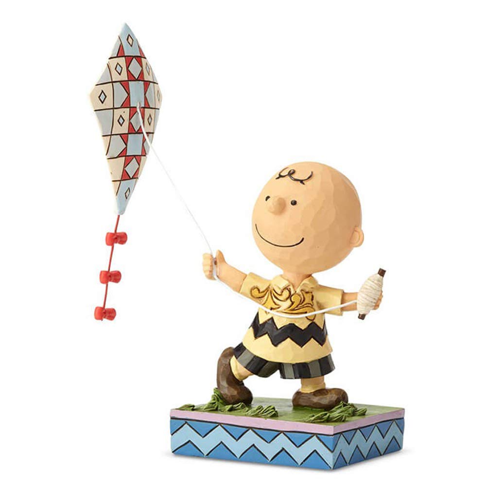 Enesco Jim Shore Peanuts Charlie Brown Flying Kite Figurine