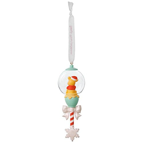 Hallmark Keepsake 2017 Disney Winnie The Pooh Baby's First Christmas Rattle Dated Christmas Ornament