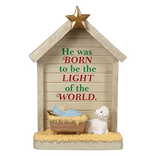 Hallmark Keepsake Plastic Christmas Ornament 2022, Light of The World Nativity