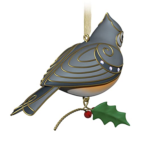 Hallmark Keepsake Christmas Ornament,Plastic, 2022, The Beauty of Birds, Tufted Titmouse