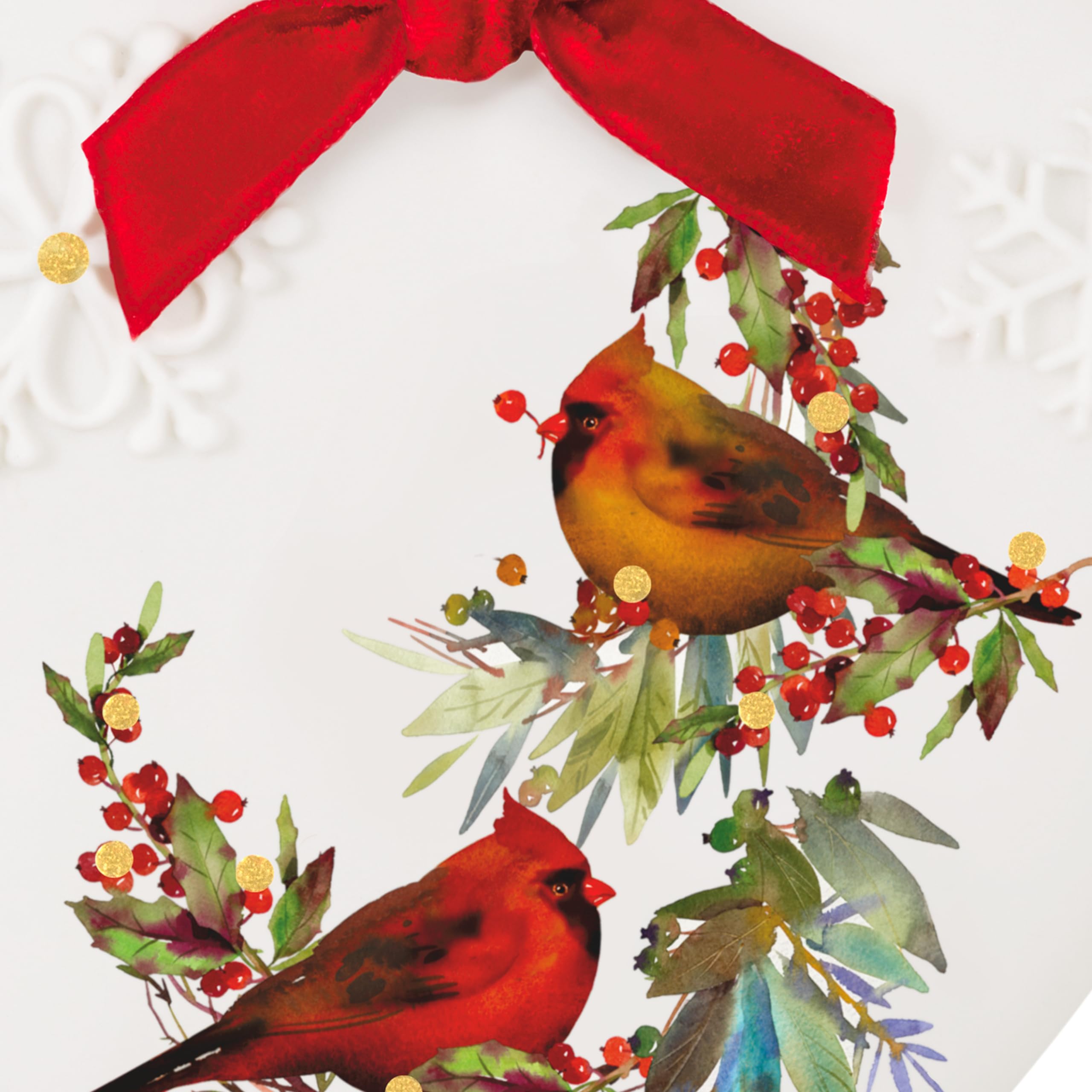ORN CHRISTMAS CARDINALS