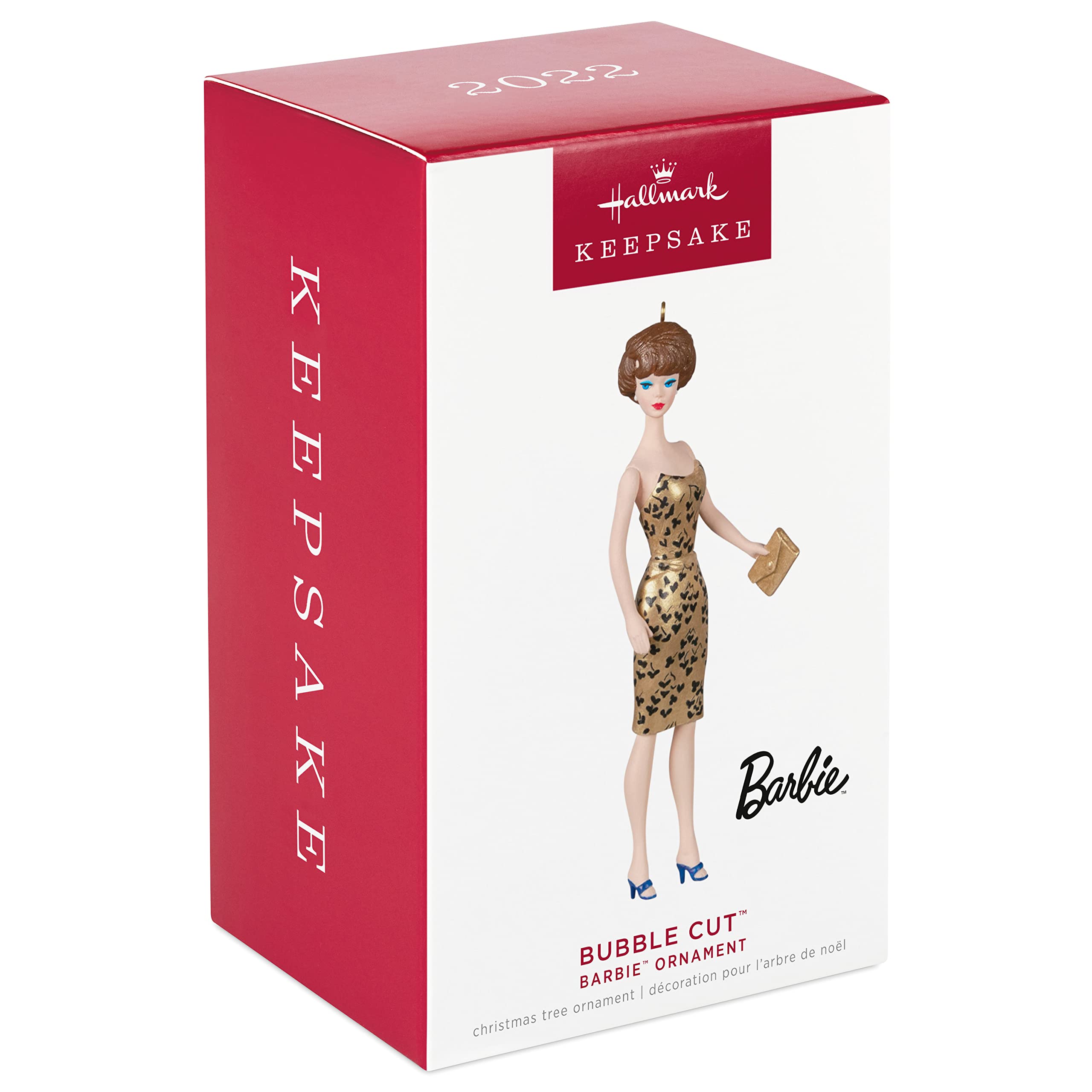 Hallmark Keepsake Christmas Ornament 2022, Bubble Cut Barbie