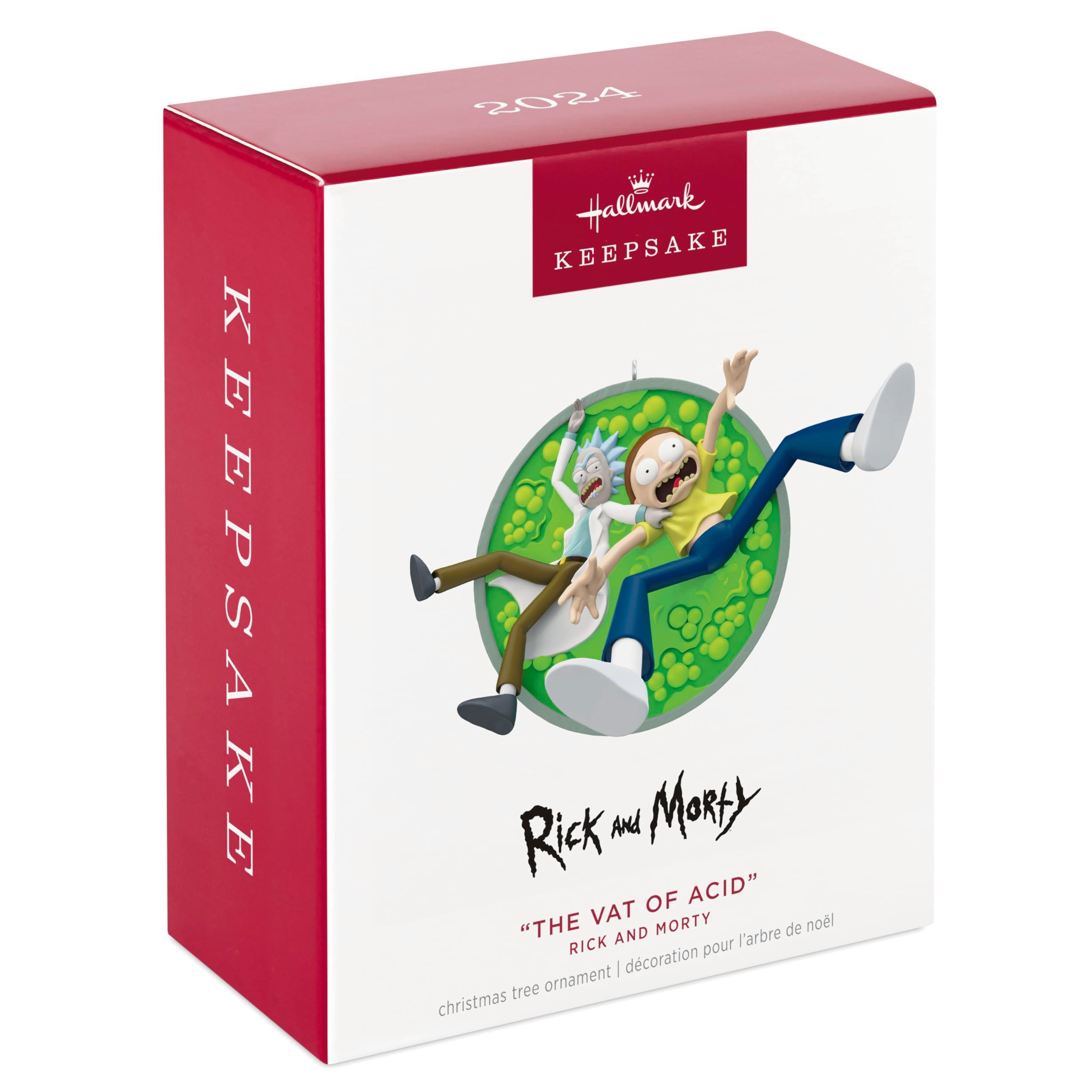 Hallmark Keepsake Christmas Ornament 2024, Rick and Morty "The Vat of Acid", Cartoon Gifts
