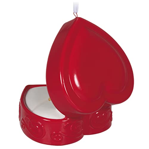 Hallmark Keepsake Christmas Ornament 2022, Meant to Be Engagement, Porcelain