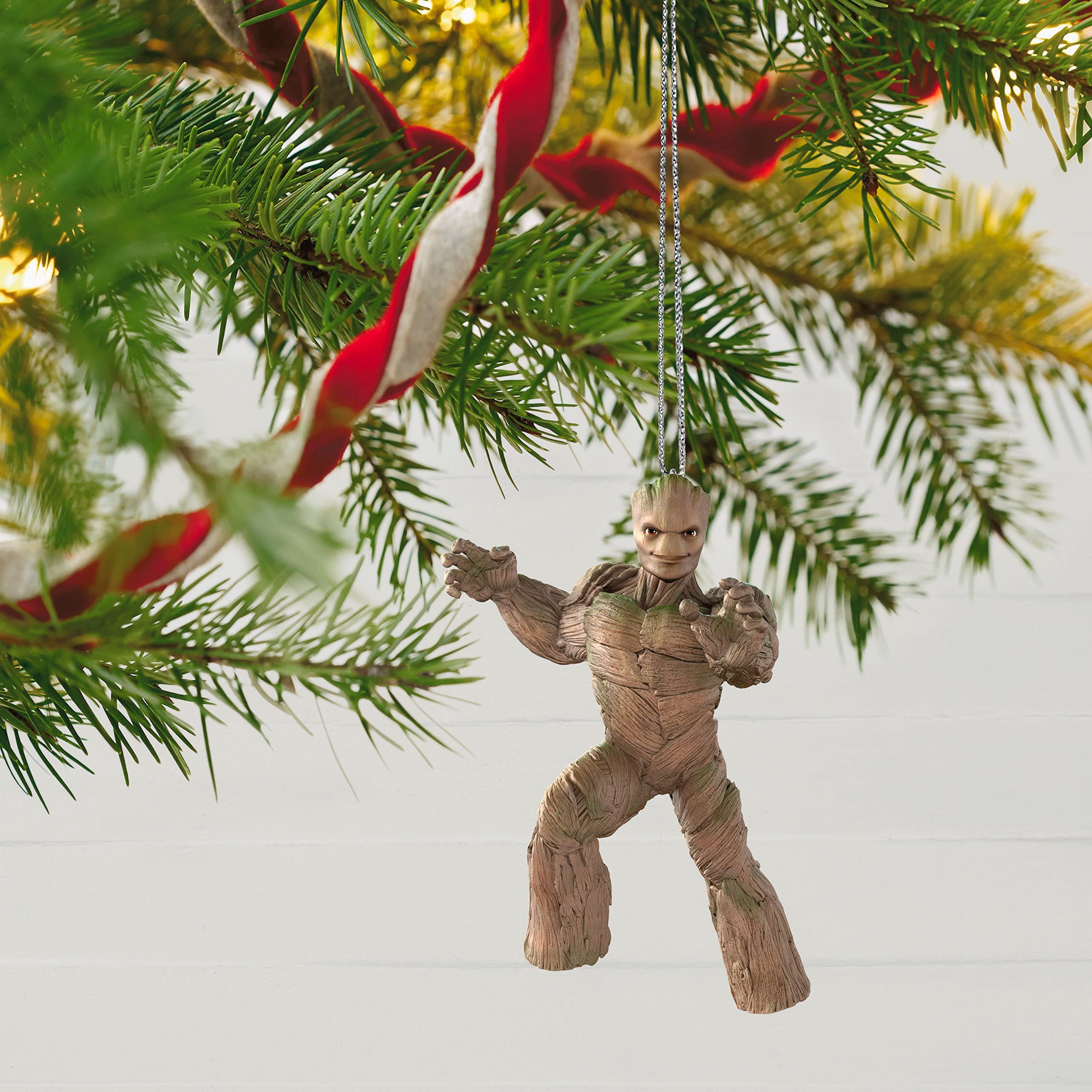 Hallmark Keepsake Christmas Ornament 2023, Marvel Studios Guardians of The Galaxy Vol. 3 Groot Ornament, Super Hero Gifts