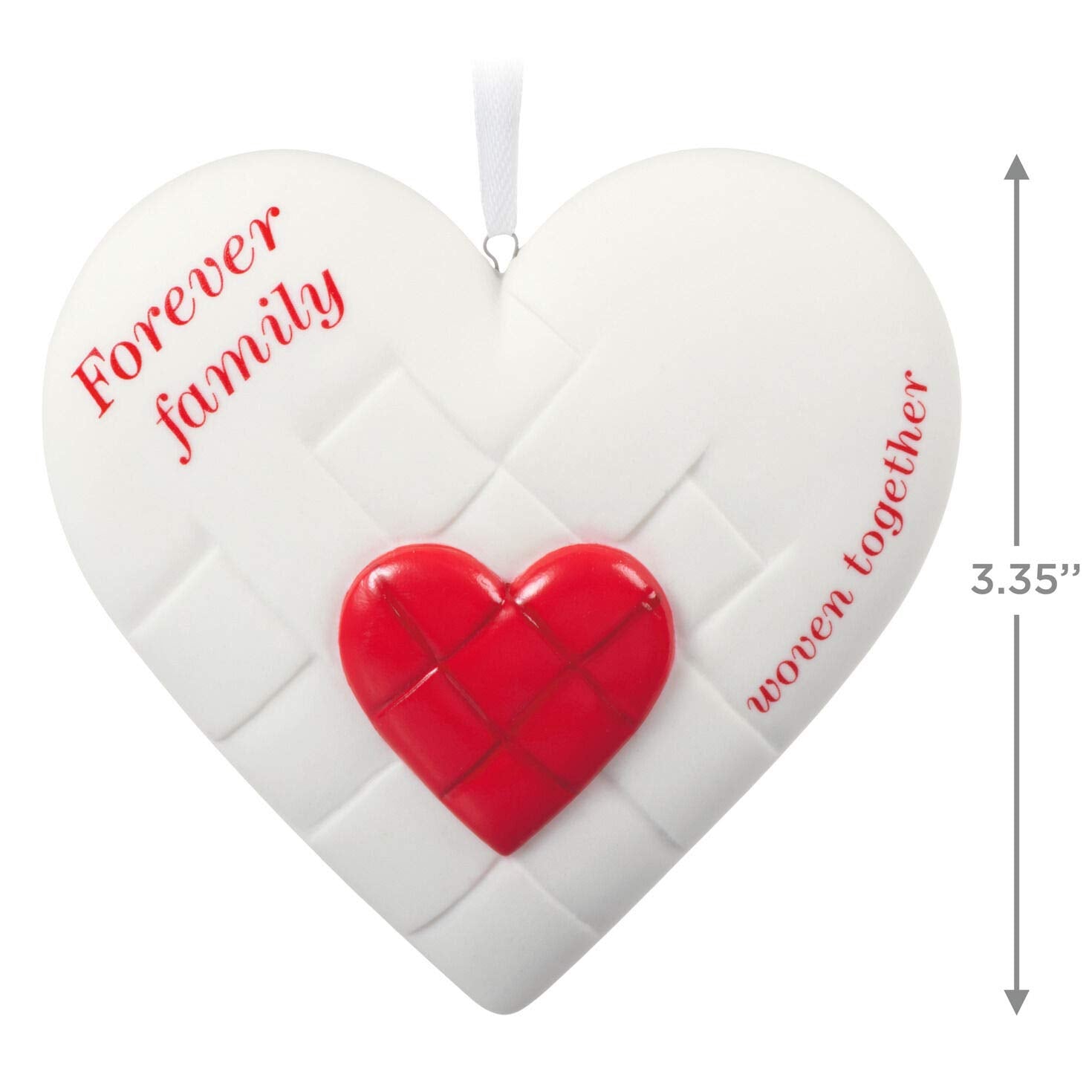 Hallmark Keepsake Christmas Ornament 2020, Close-Knit Family Heart, Porcelain