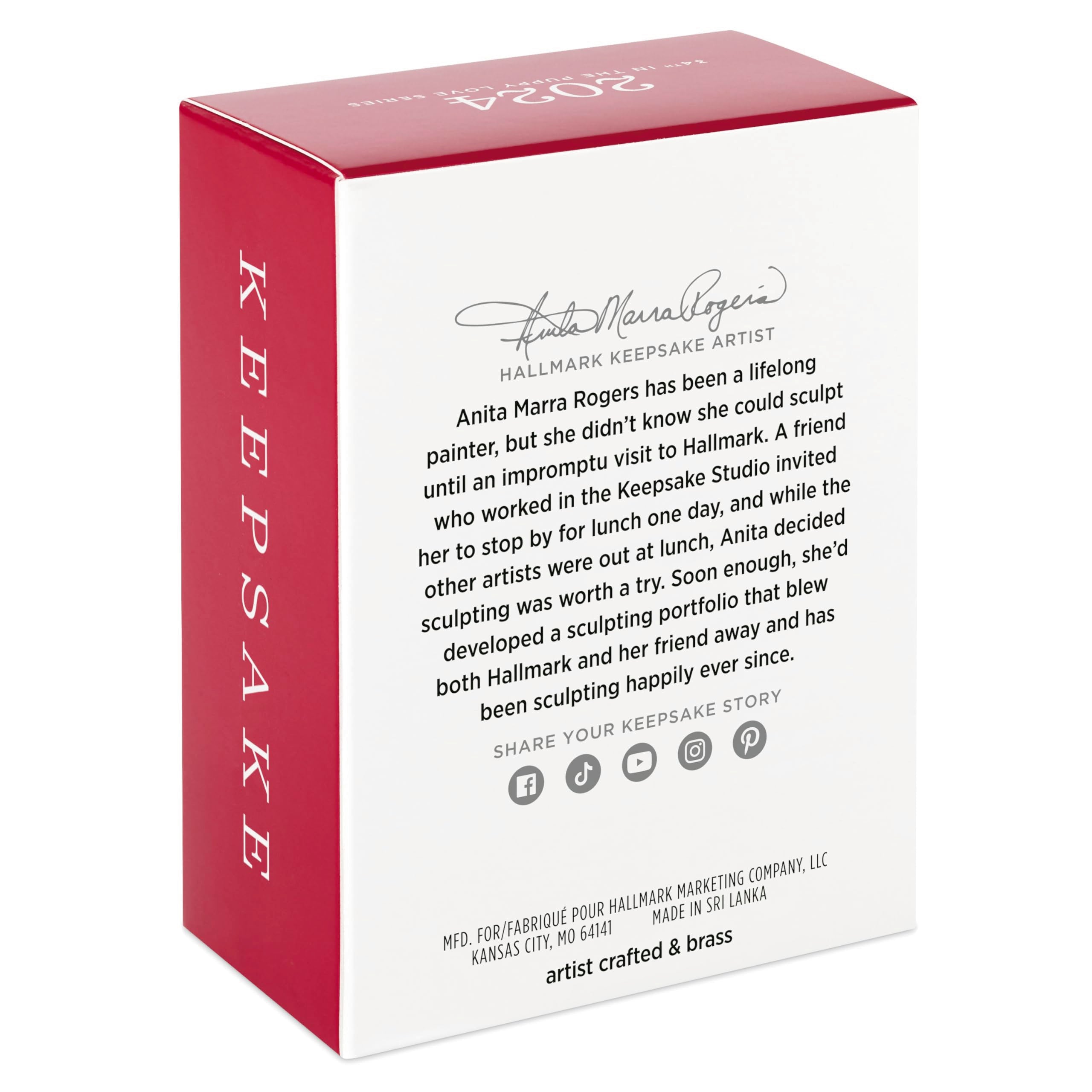 Hallmark Keepsake Christmas Ornament 2024, Puppy Love Poodle 2024, Gifts for Animal Lovers