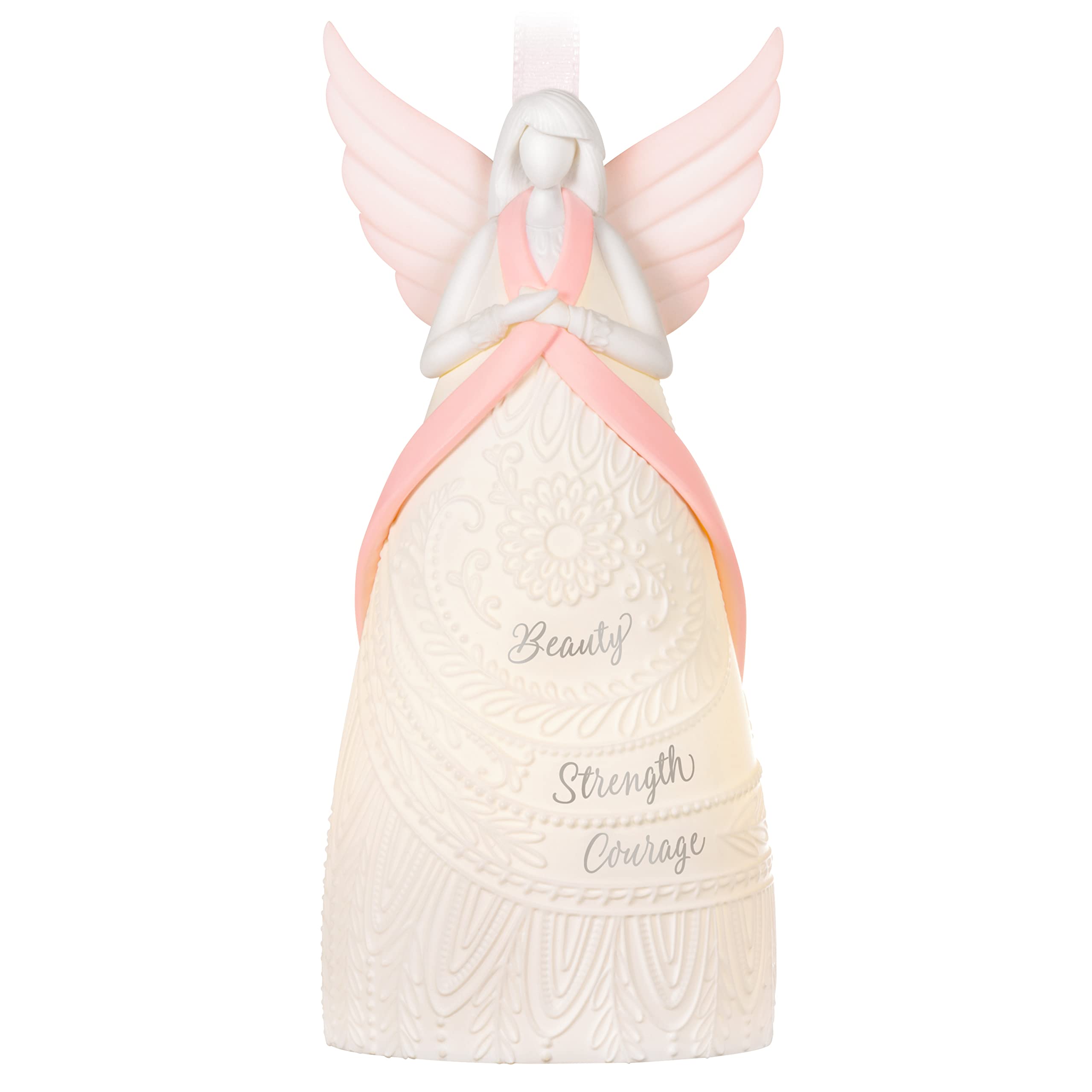 Hallmark Keepsake Plastic Christmas Ornament 2022, Healing Light Angel Benefiting Susan G. Komen