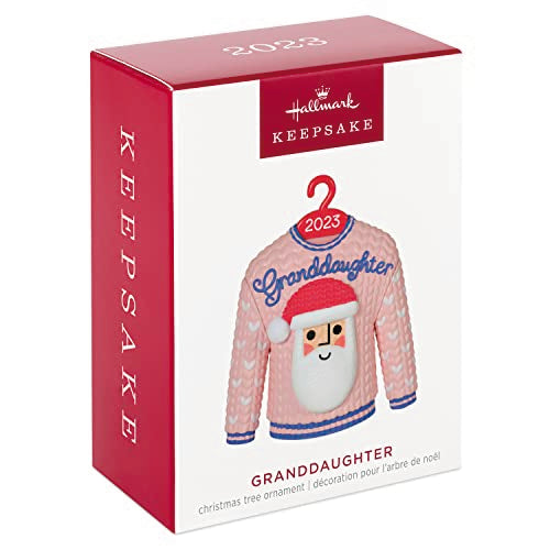 Hallmark Keepsake Christmas Ornament 2023, Granddaughter Christmas Sweater, Family Gifts