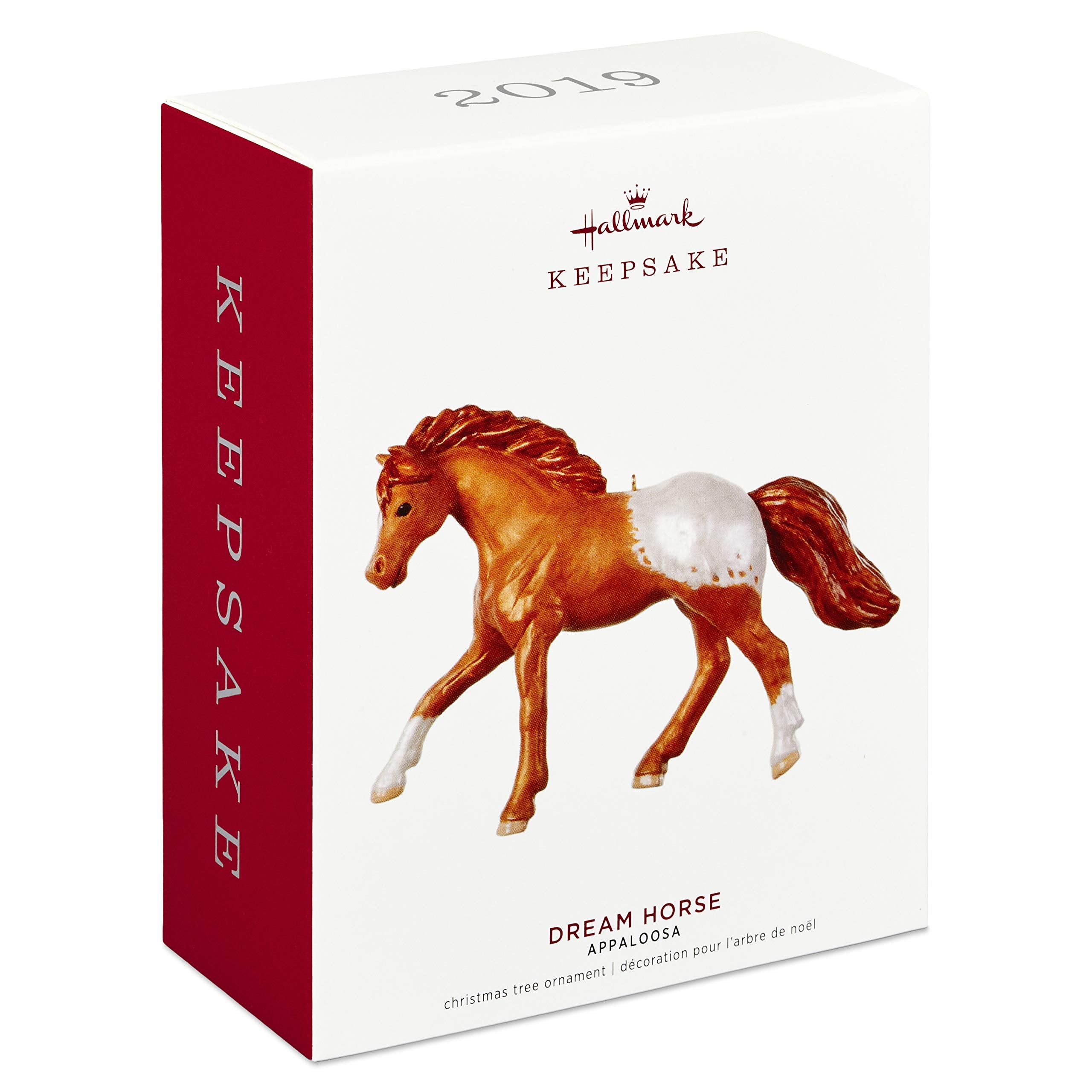 Hallmark Keepsake Christmas 2019 Year Dated Appaloosa Dream Horse Ornament,