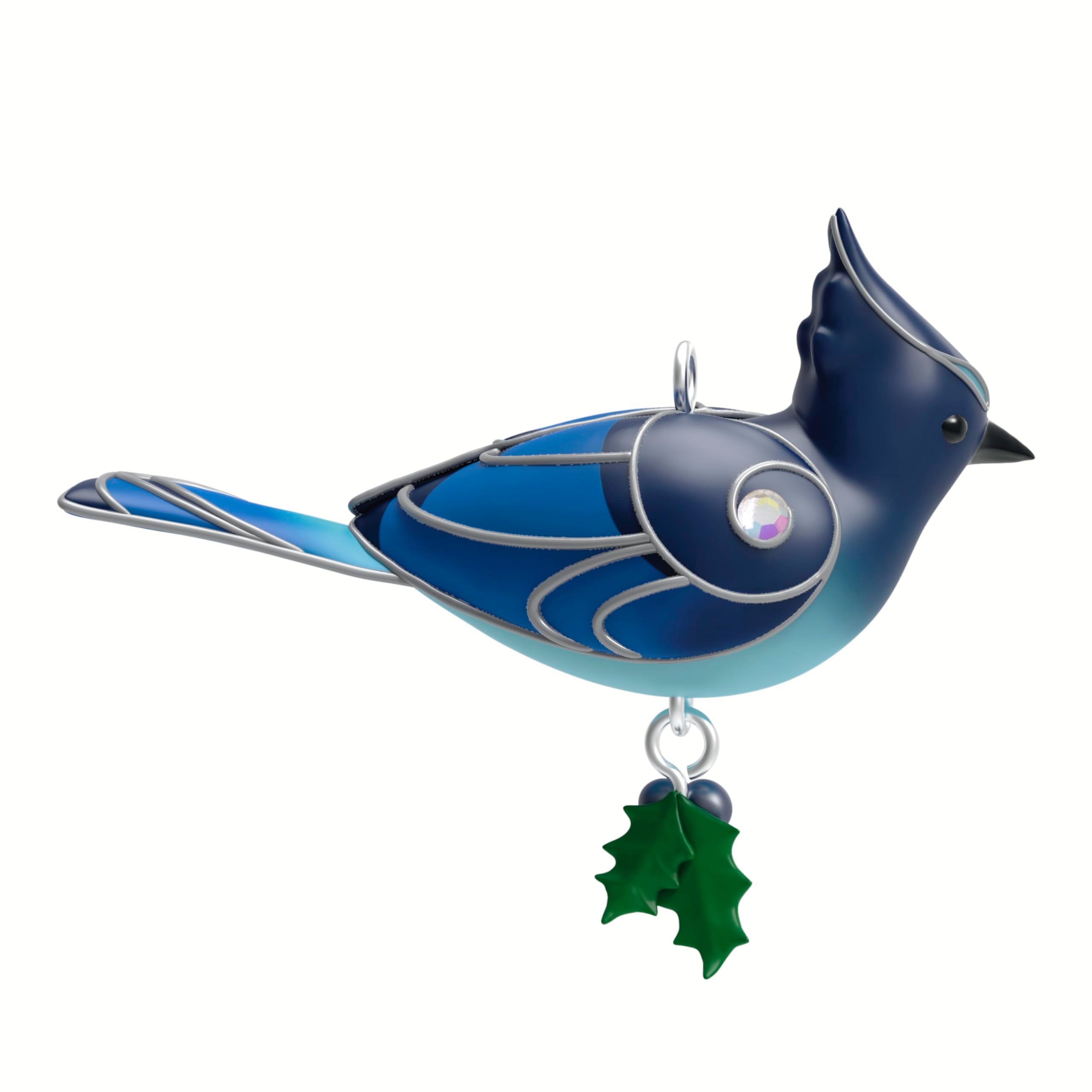 Hallmark Keepsake 0.78" Miniature Christmas Ornament 2024, Mini Steller's Jay, Gift for Her