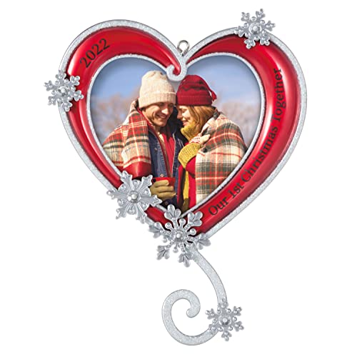 Hallmark Keepsake Christmas Ornament 2022 Year-Dated, Our First Plastic, Christmas Together Photo Frame