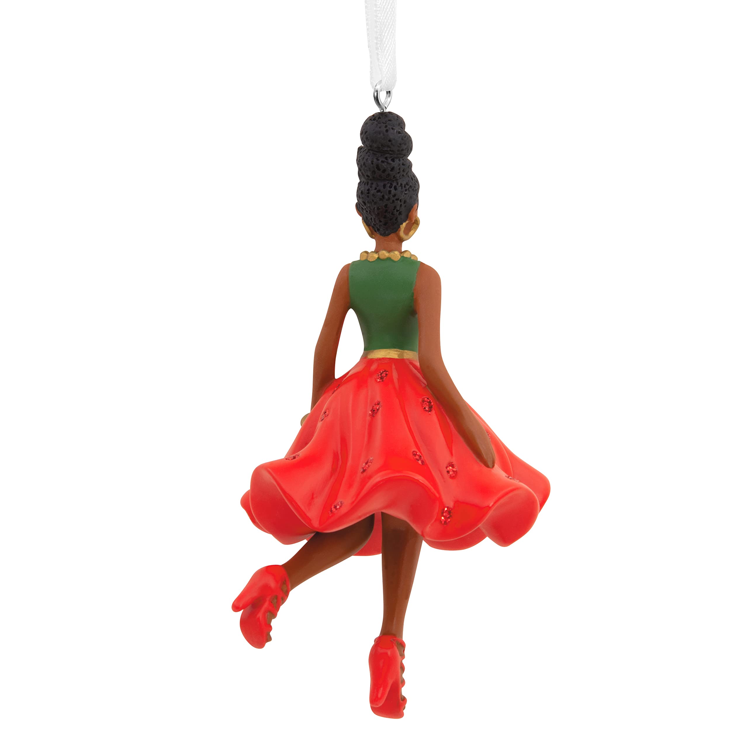 Hallmark Mahogany Black "FASHION WOMAN" Christmas Ornament (0001HDA1585)