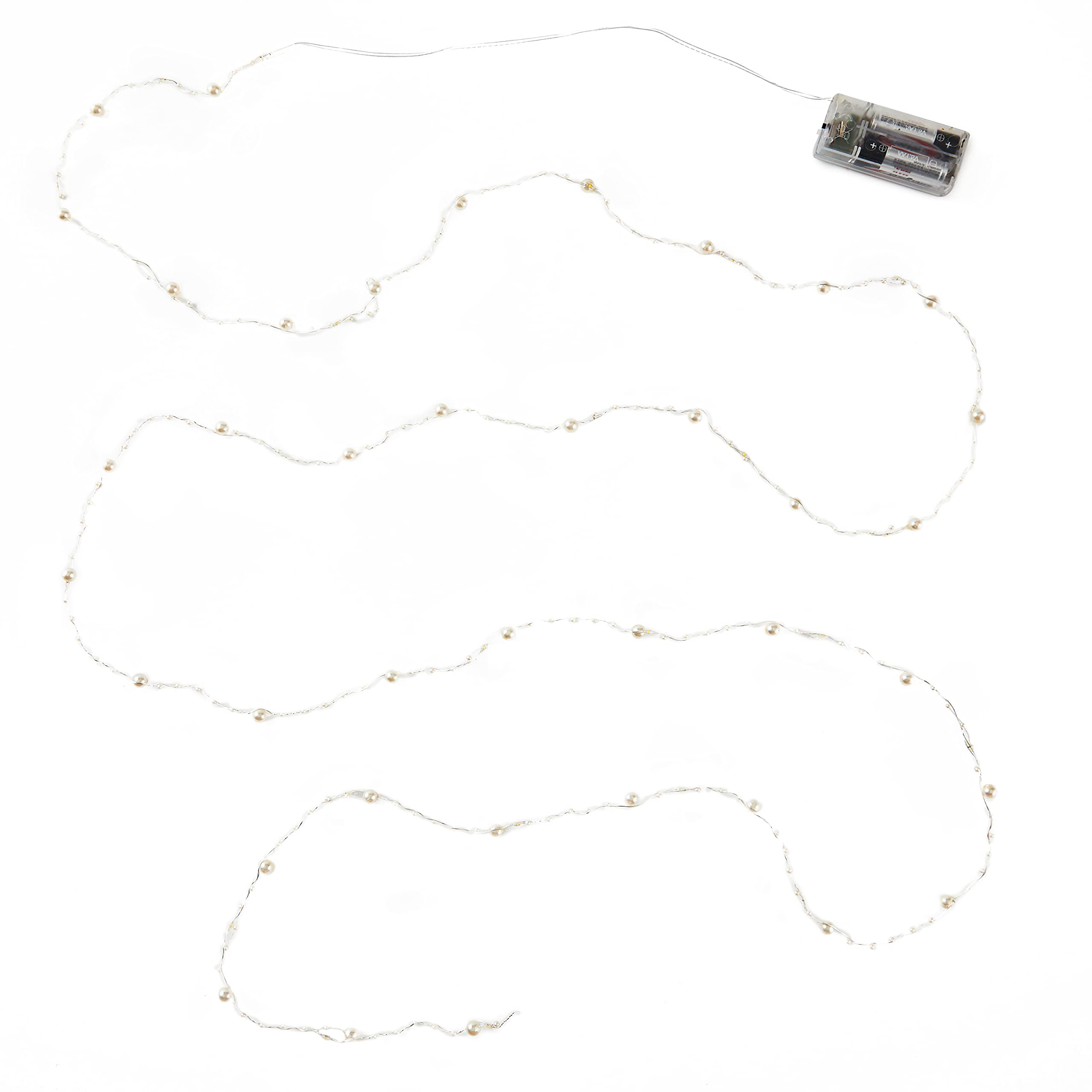 Hallmark Keepsake 2021, Decorative Pearls 30-Light Christmas String Lights, 9.5'