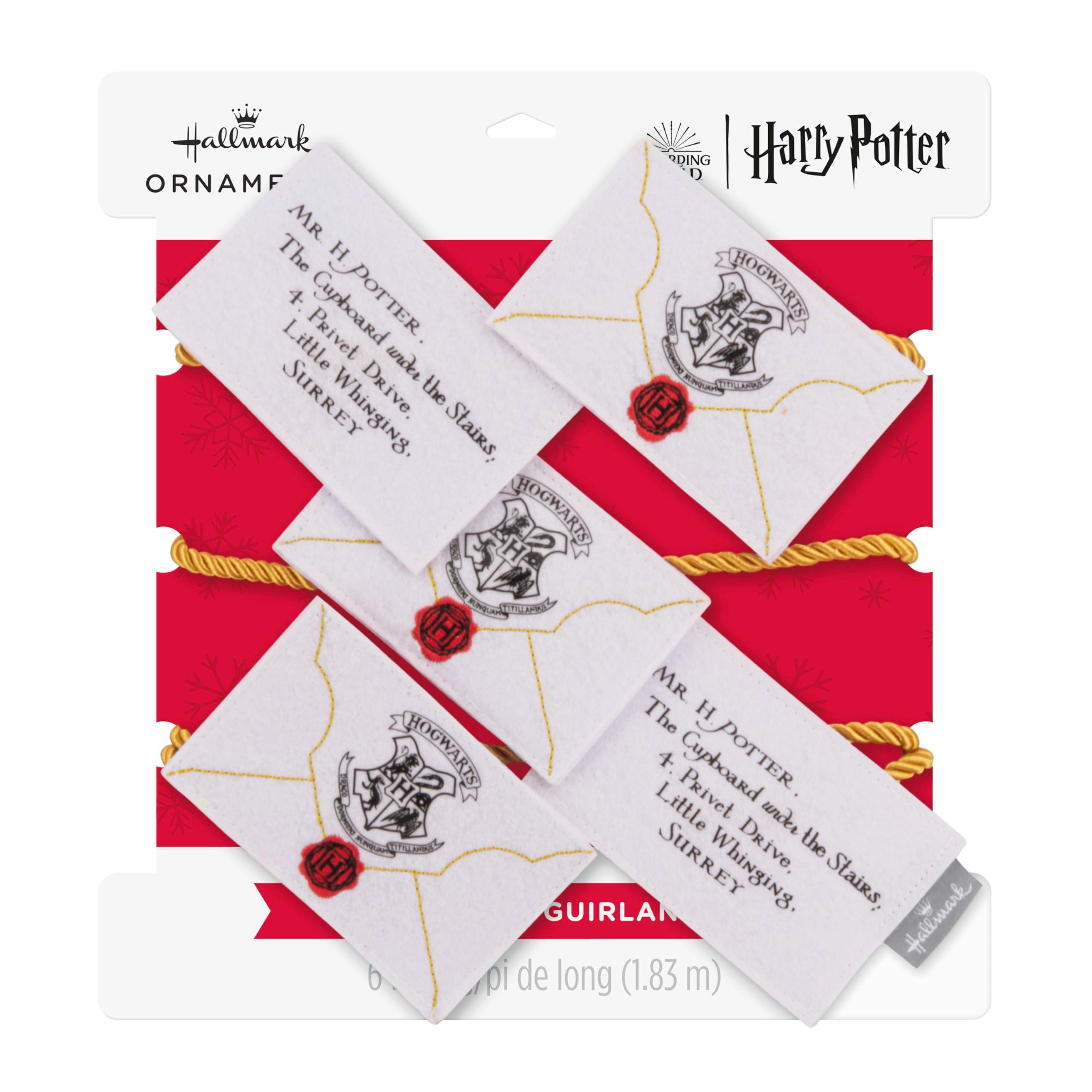 Hallmark Harry Potter Hogwarts Acceptance Letter Felt Christmas Garland